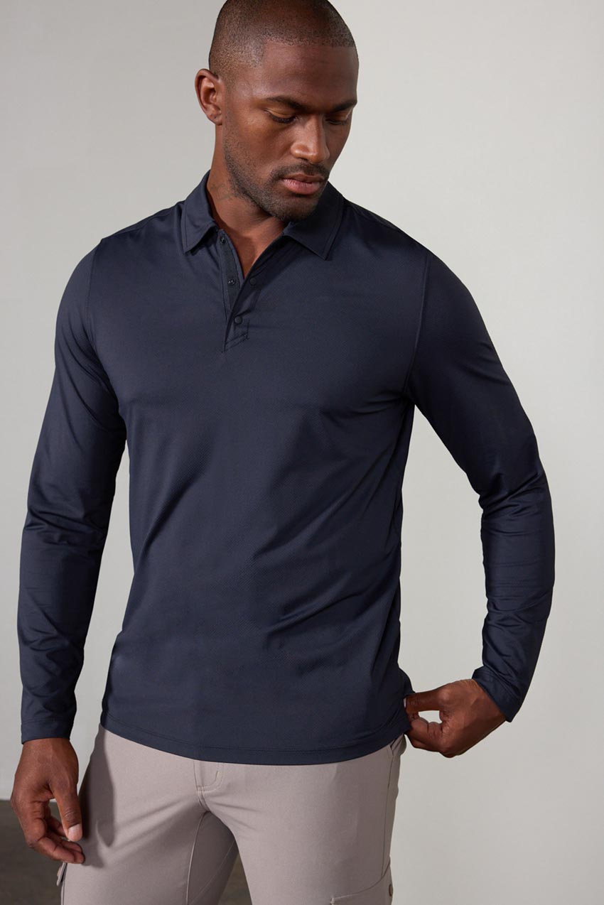 Drive Tech Long Sleeve Polo