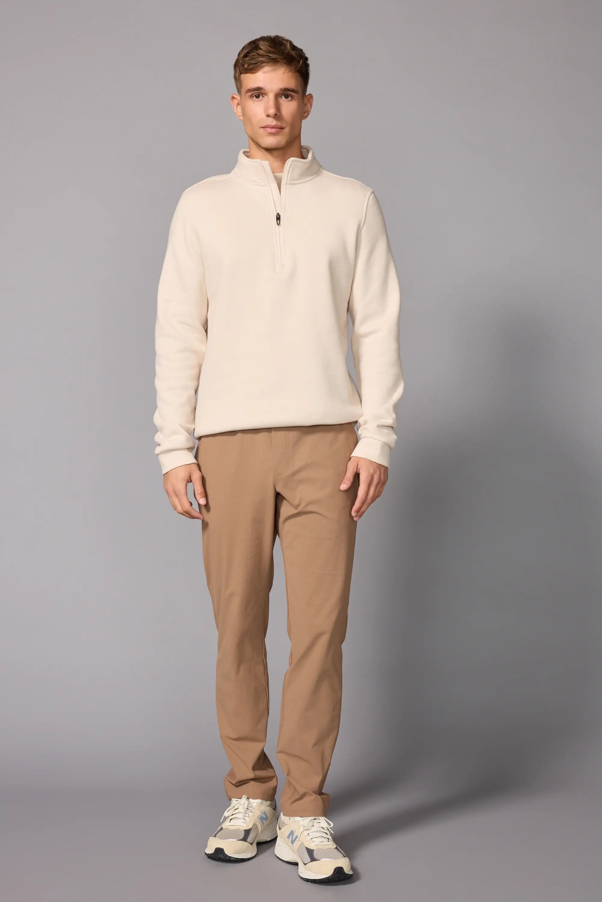 Men's Luxefleece 1/4 Zip - Stone