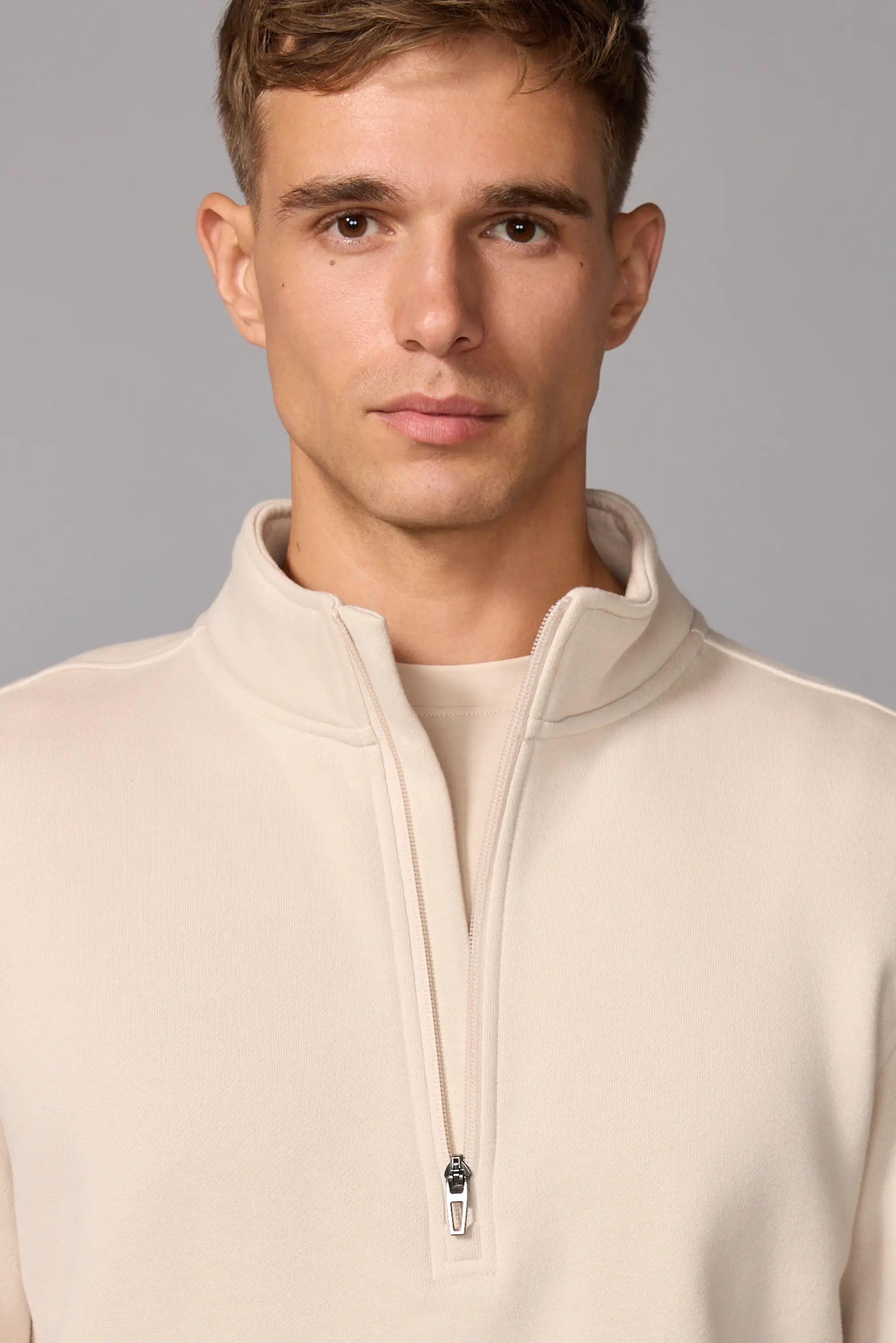Men's Luxefleece 1/4 Zip - Stone