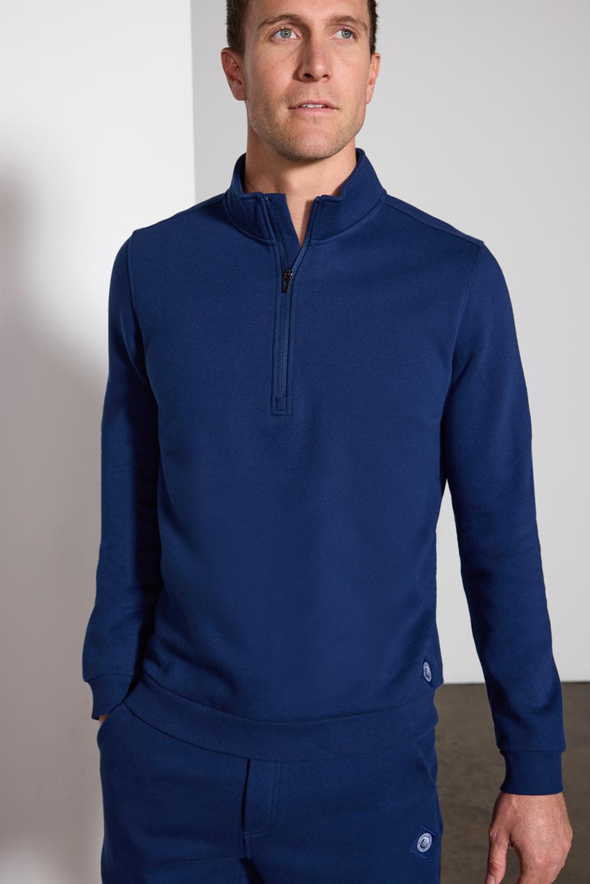 Comfort Men's Fleece 1/4 Zip - Navy
