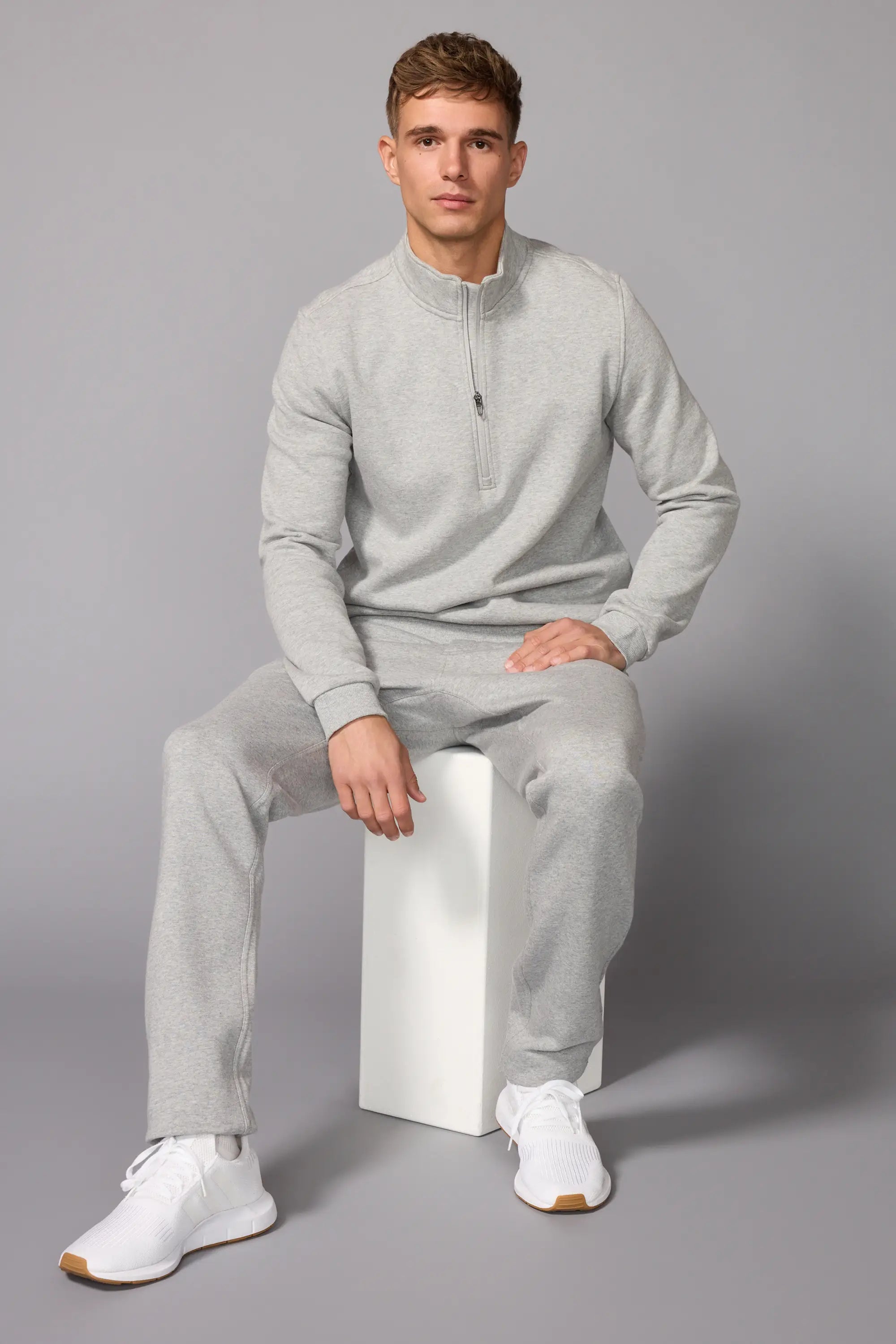 Men's Luxefleece 1/4 Zip - Htr Concrete