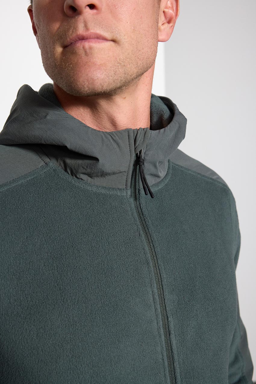 Venture Mixed Media Zip-Up Hoodie