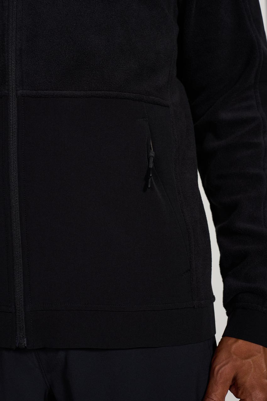 Venture Mixed Media Zip-Up Hoodie