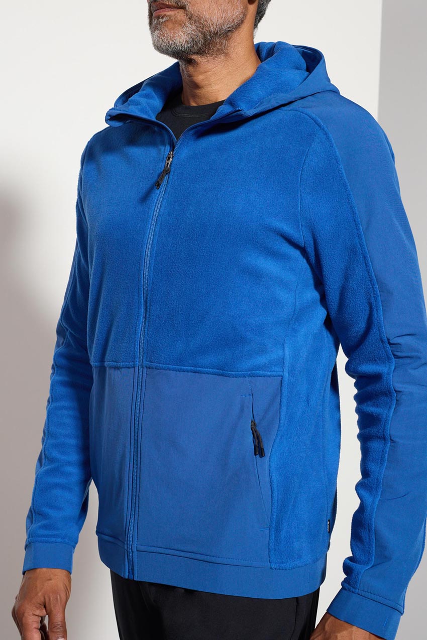 Venture Mixed Media Zip-Up Hoodie