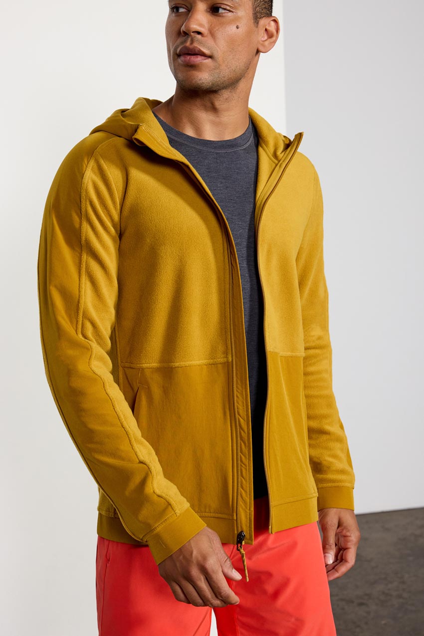 Venture Mixed Media Zip-Up Hoodie