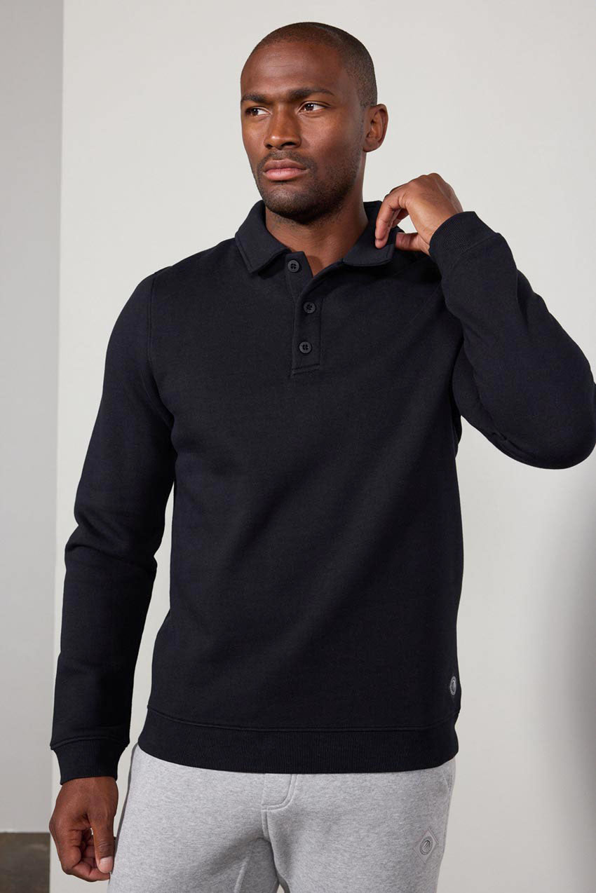 Men's Luxefleece Polo - Black