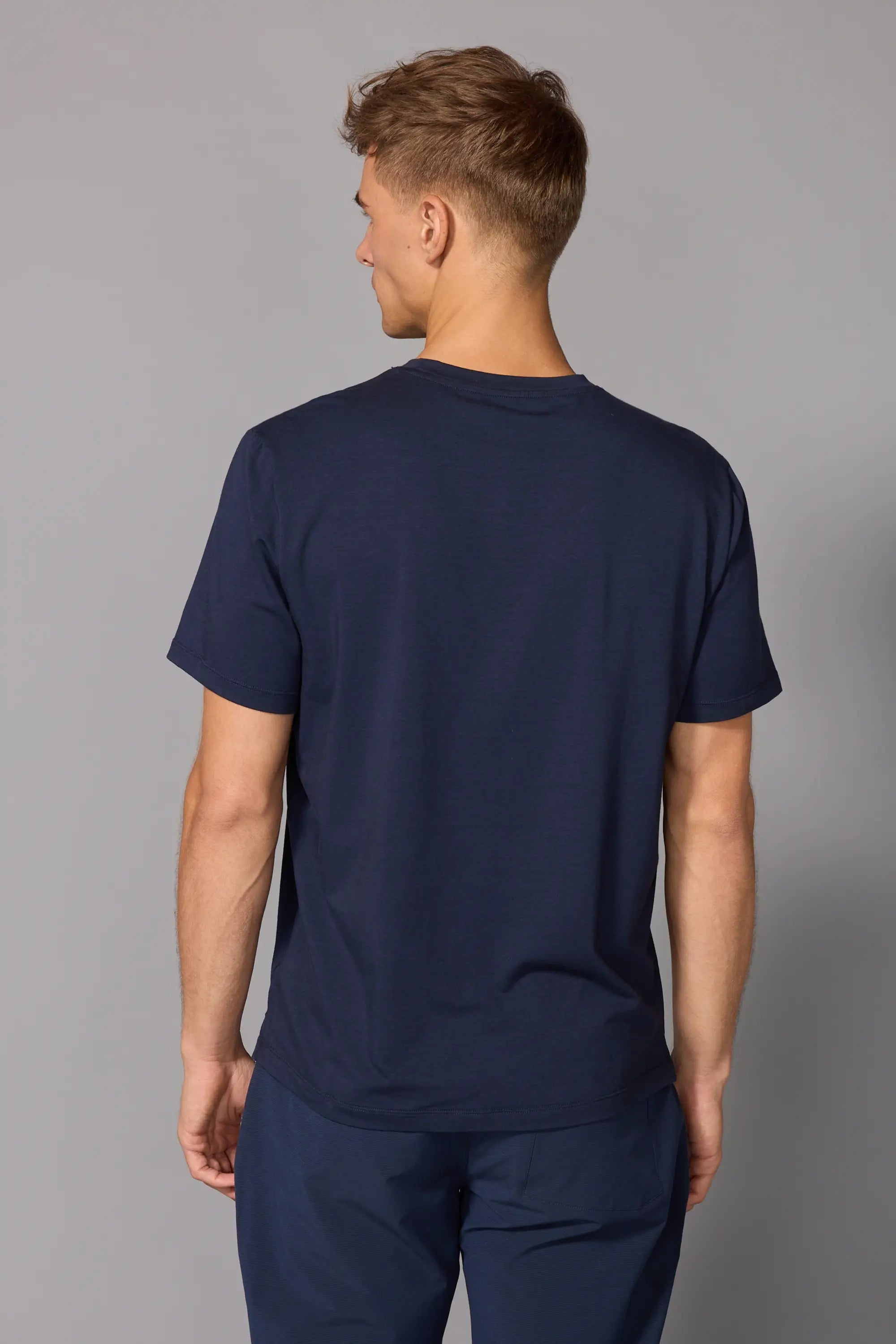 Pima Cotton Tee - Navy Blazer