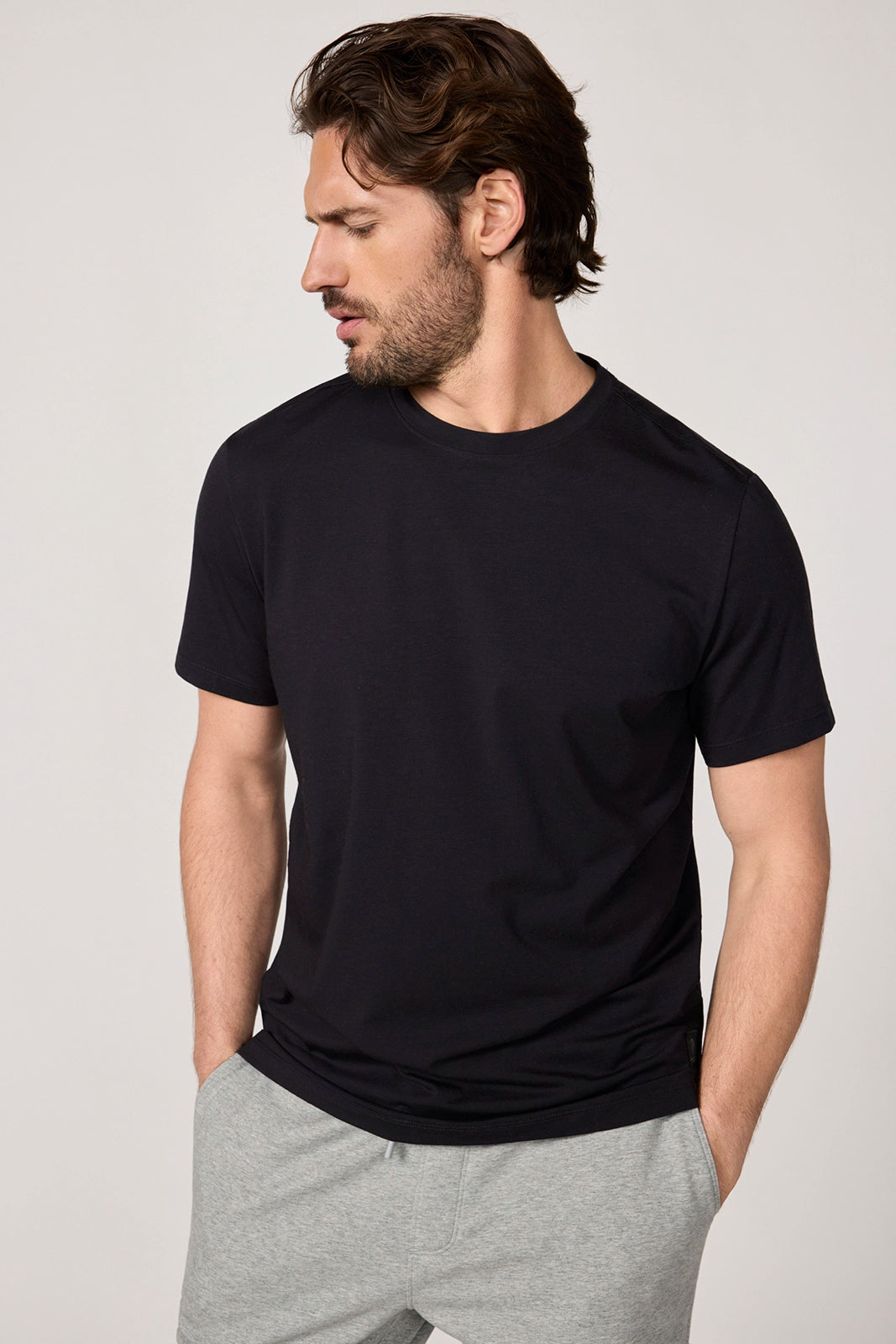 Pima Cotton Tee - Black