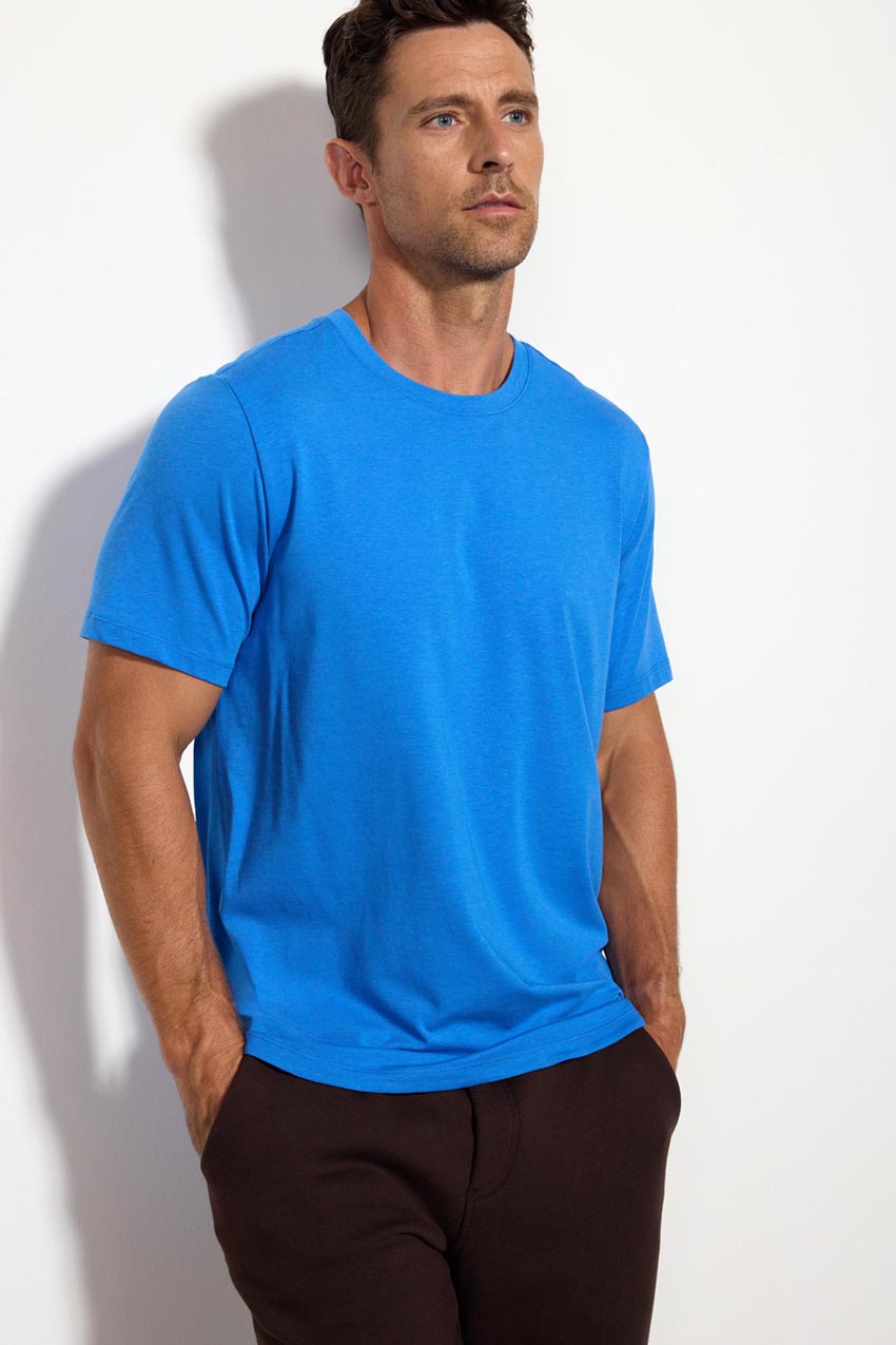 Pima Cotton Curved Hem Tee