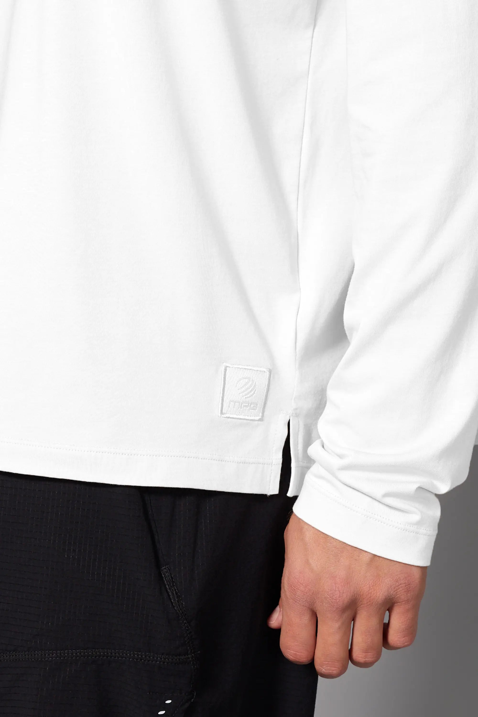 Pima Cotton Long Sleeve Tee - White