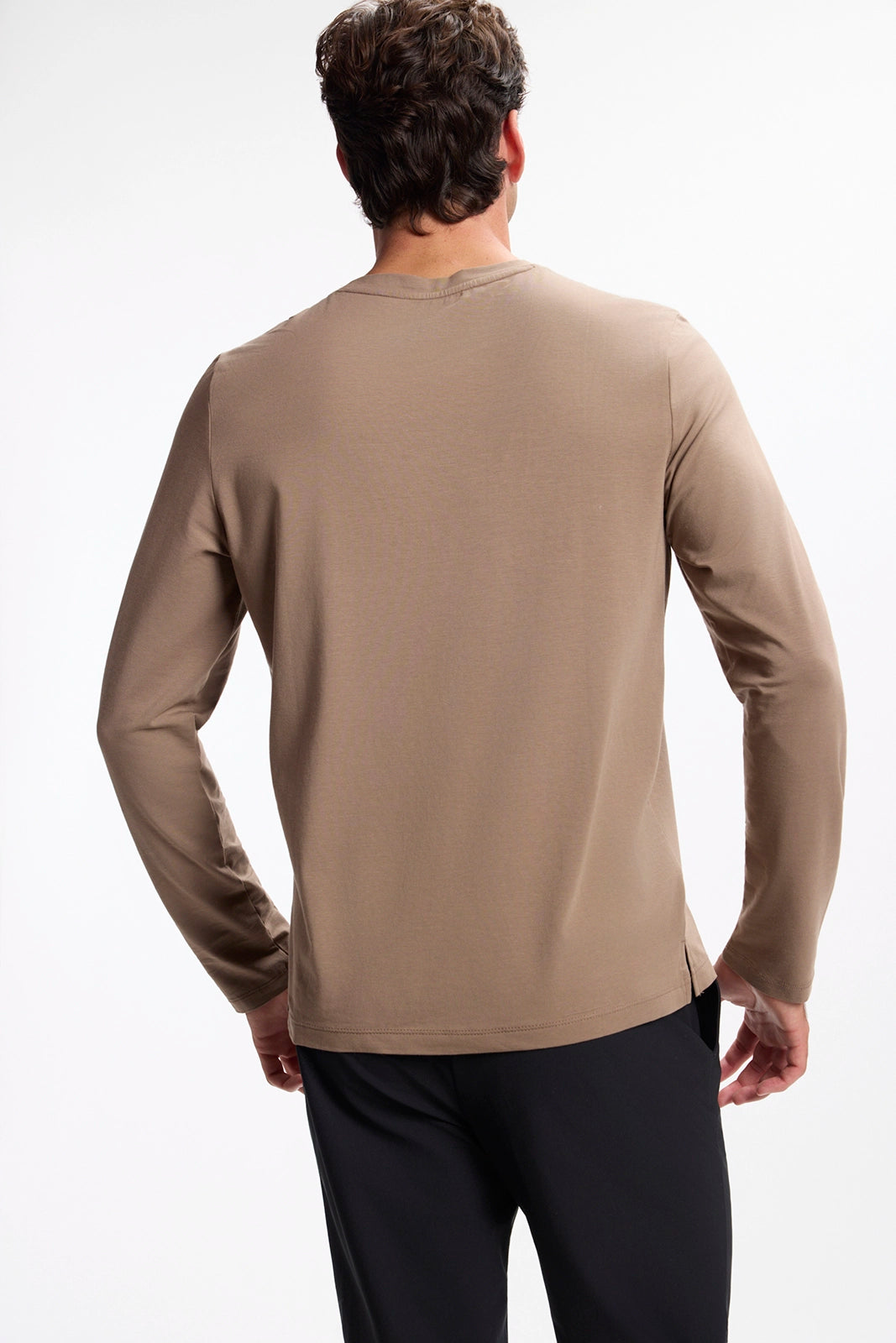 Pima Cotton Long Sleeve Tee - Caribou
