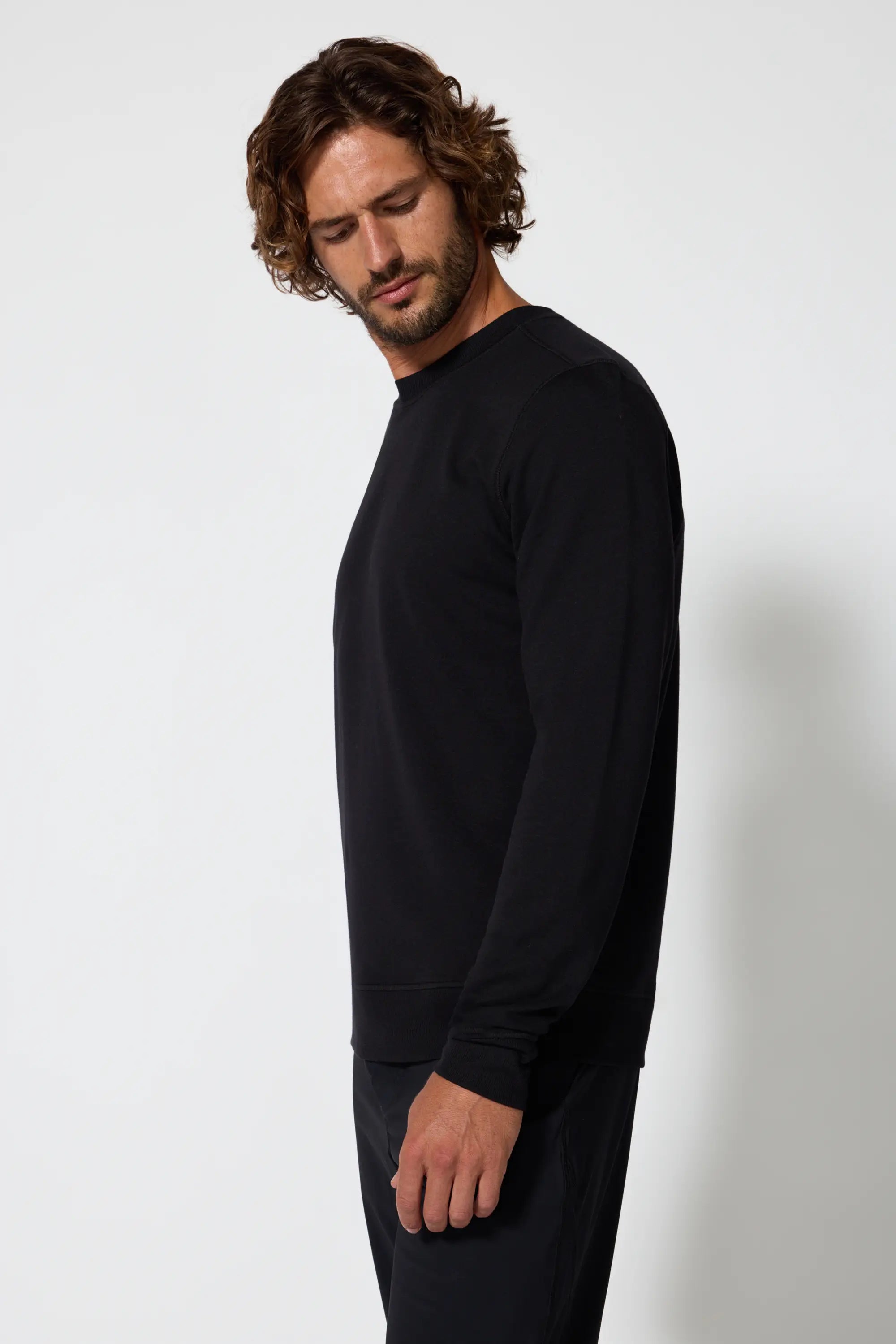 Men's Cozy Fleece Pullover - Black