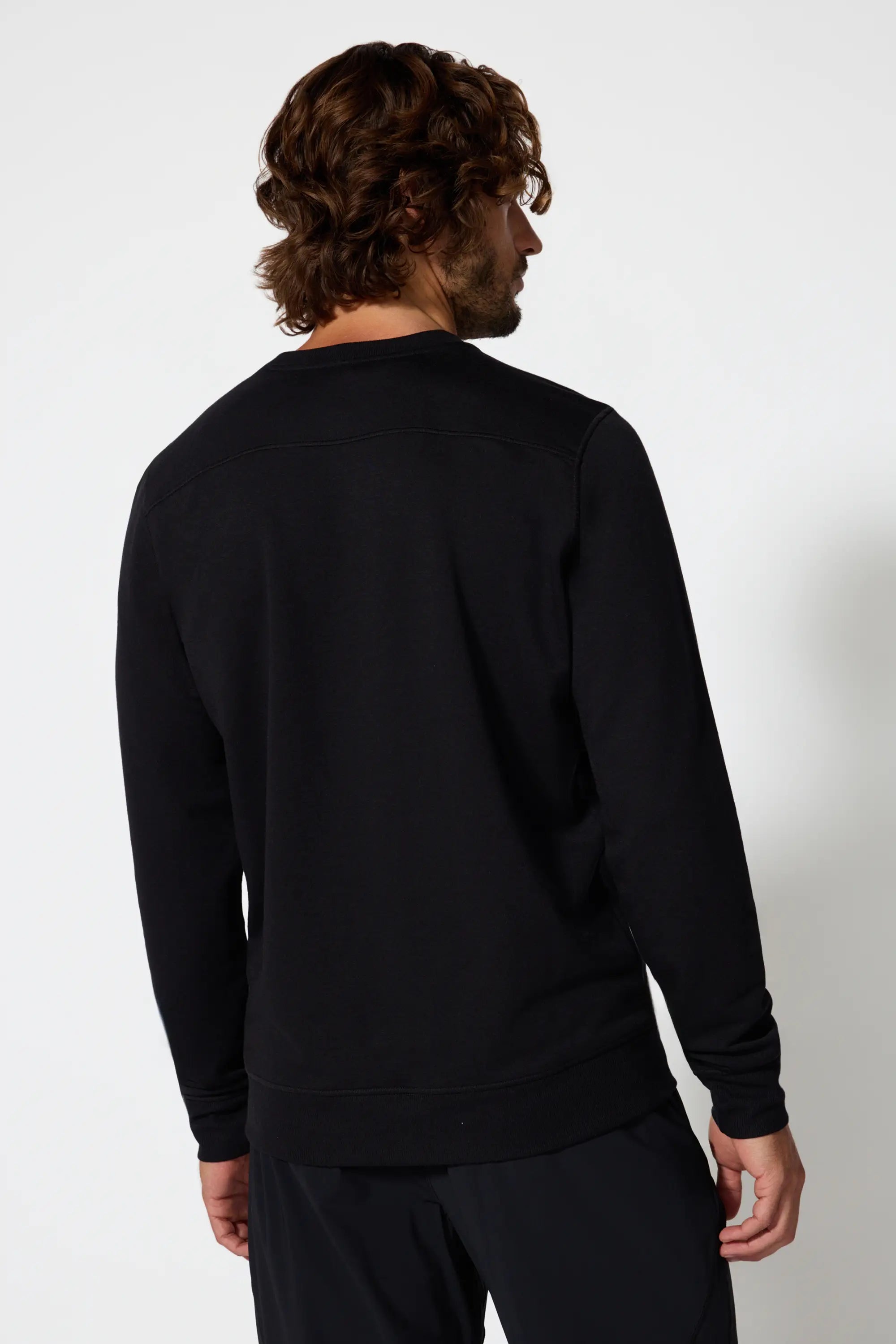 Men's Cozy Fleece Pullover - Black
