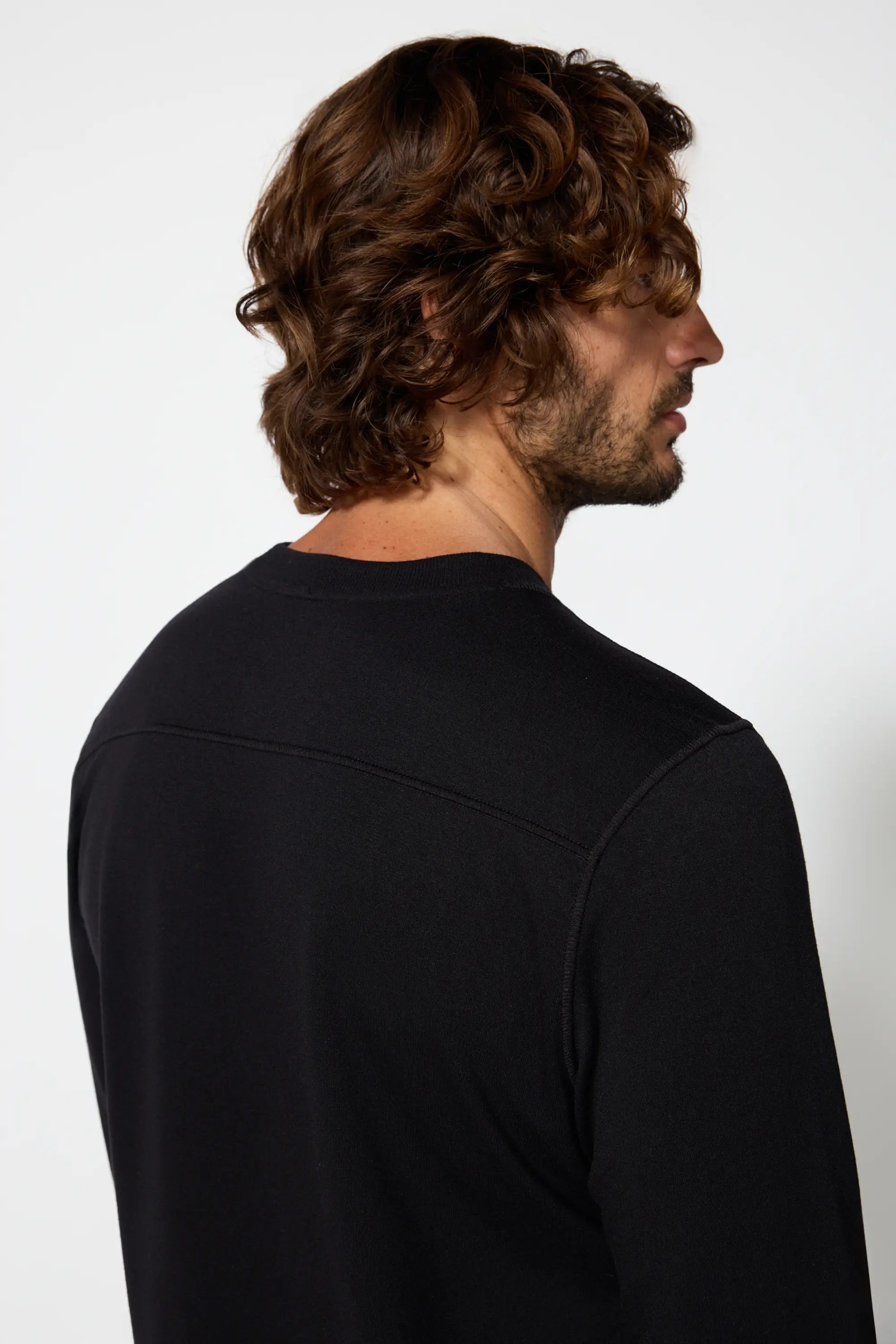 Men's Cozy Fleece Pullover - Black