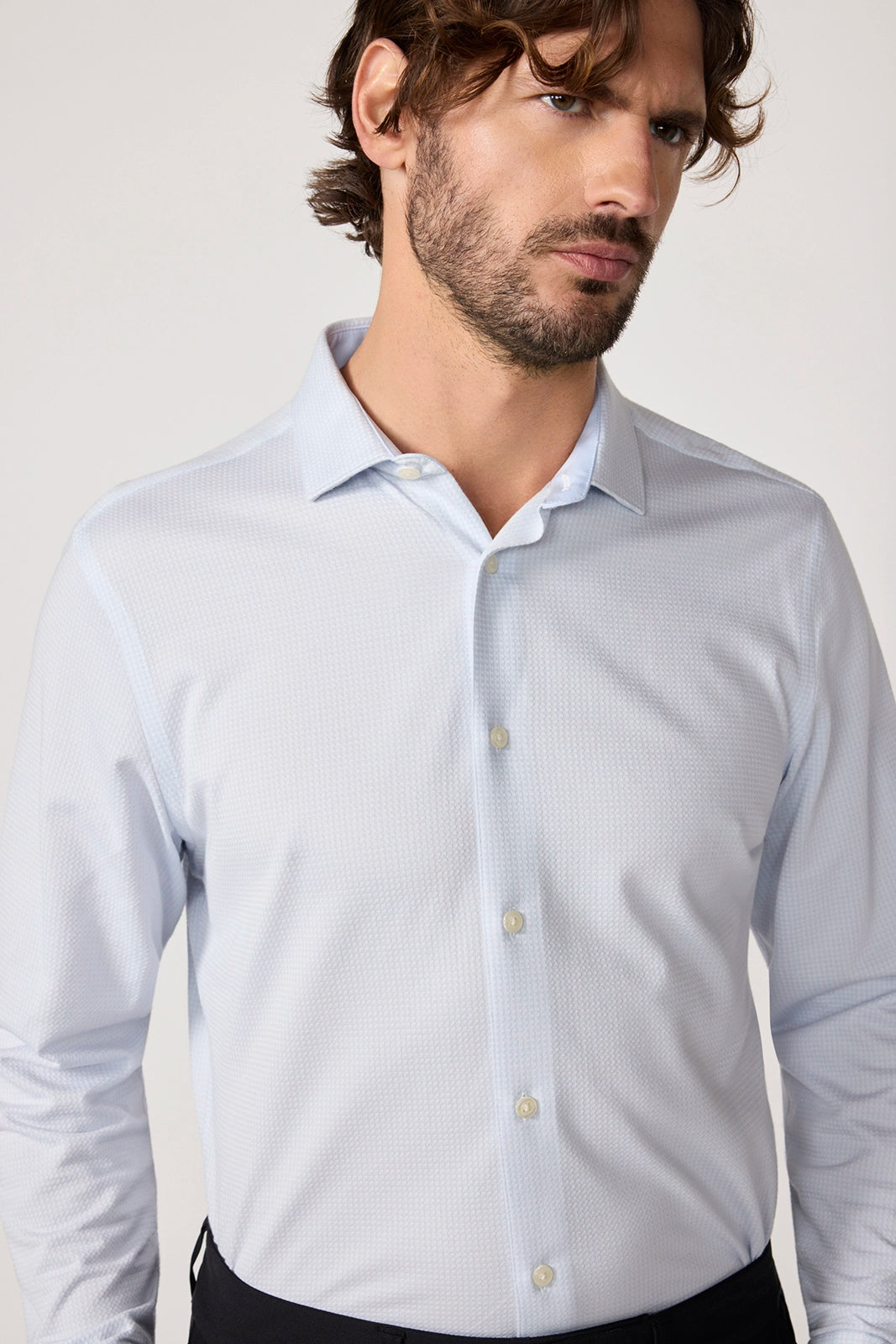 Performance Oxford Shirt - Blue Fog/Brilliant White