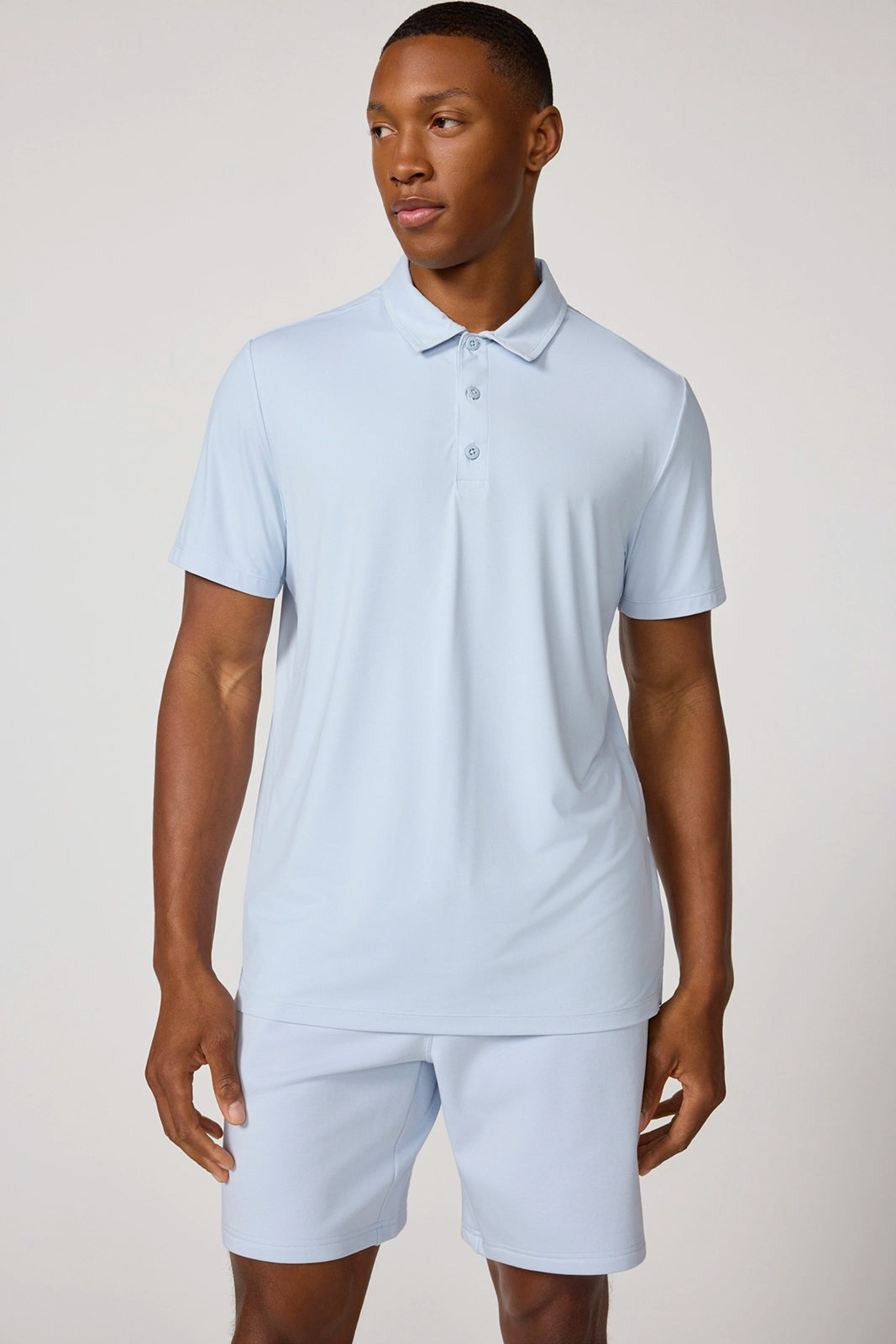 Fairway Short Sleeve Polo - Blue Mist