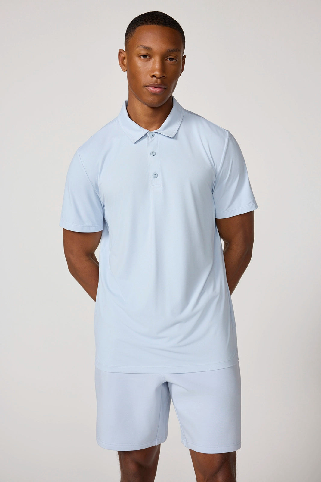 Fairway Short Sleeve Polo - Blue Mist