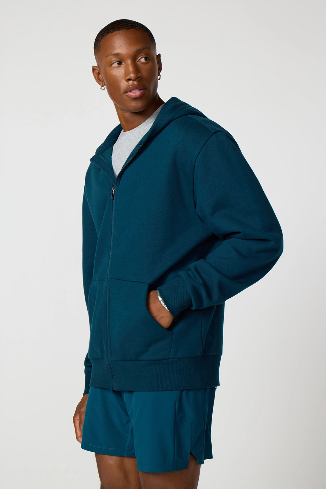 Men's Luxefleece Relaxed Zip-Up Hoodie - Reflecting Pond