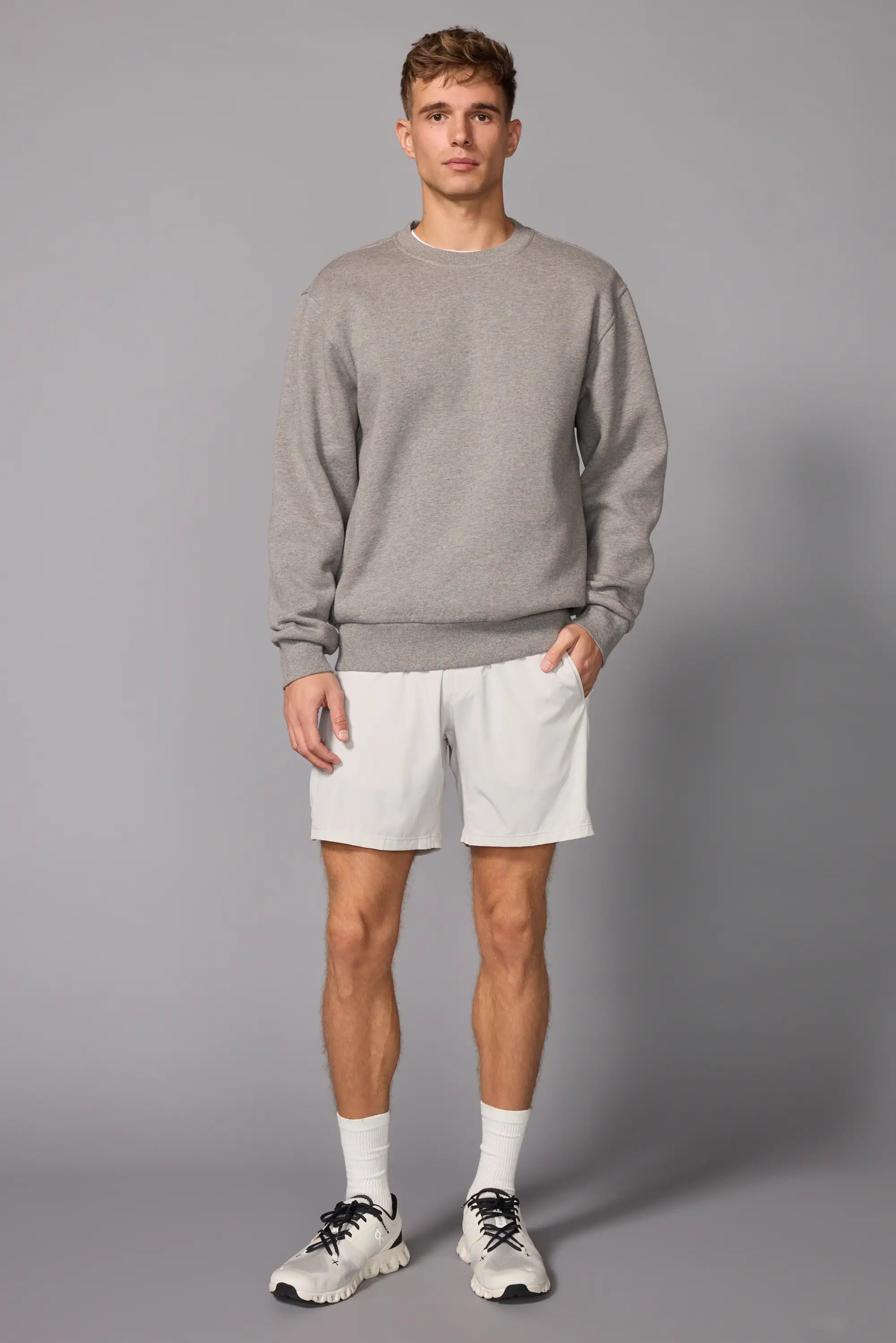 Men's Luxefleece Relaxed Sweatshirt - Htr Steel Grey