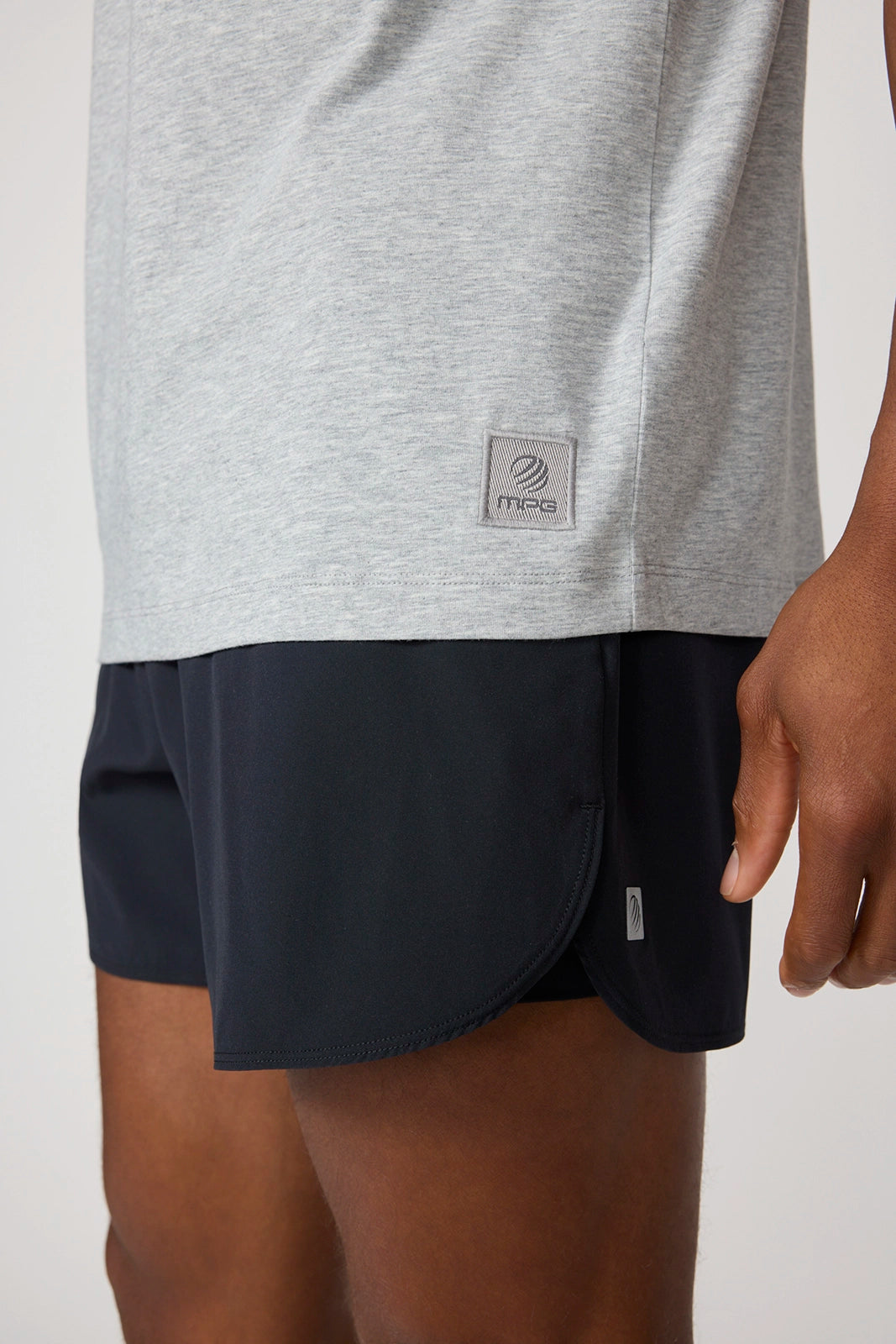 The Essential Pima Crew Pocket Tee - Htr Concrete