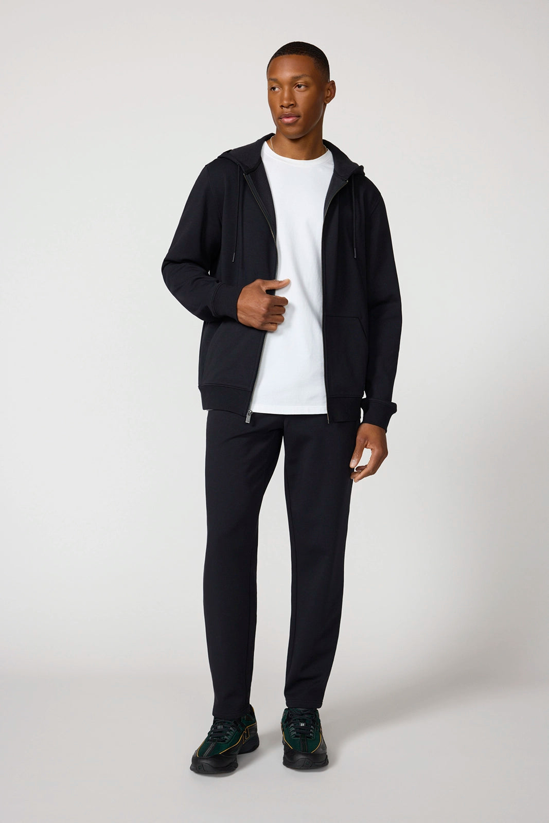 Ultra Soft Fleece Full Zip Hoodie - Black