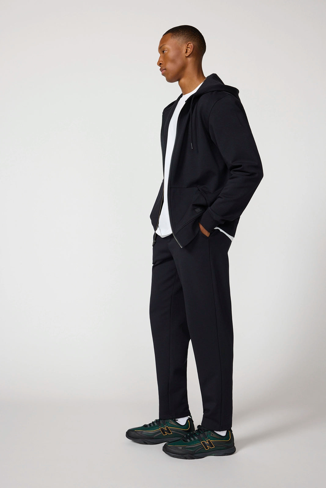 Ultra Soft Fleece Full Zip Hoodie - Black