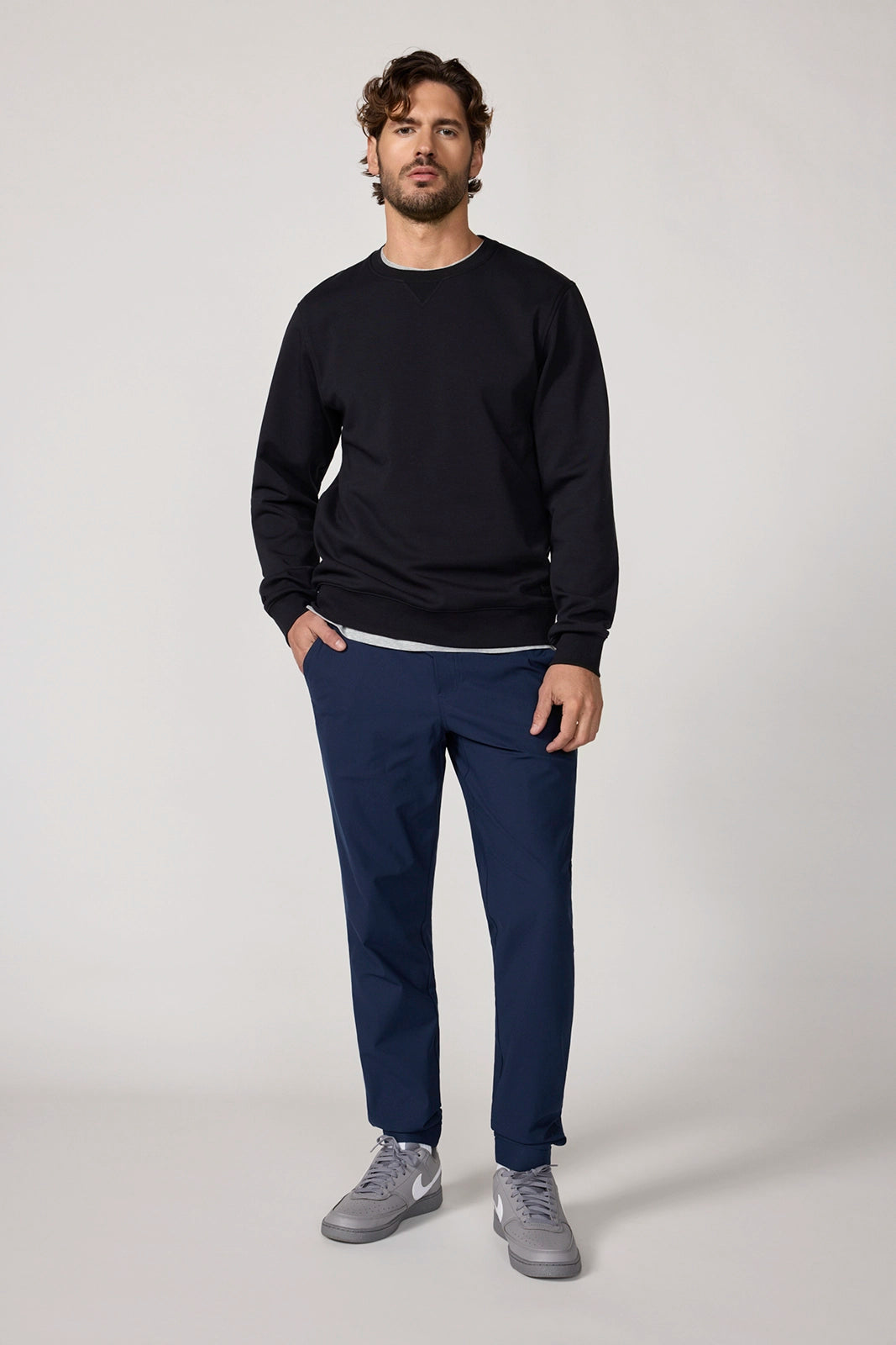 Ultrasoft Fleece Crew Neck - Black