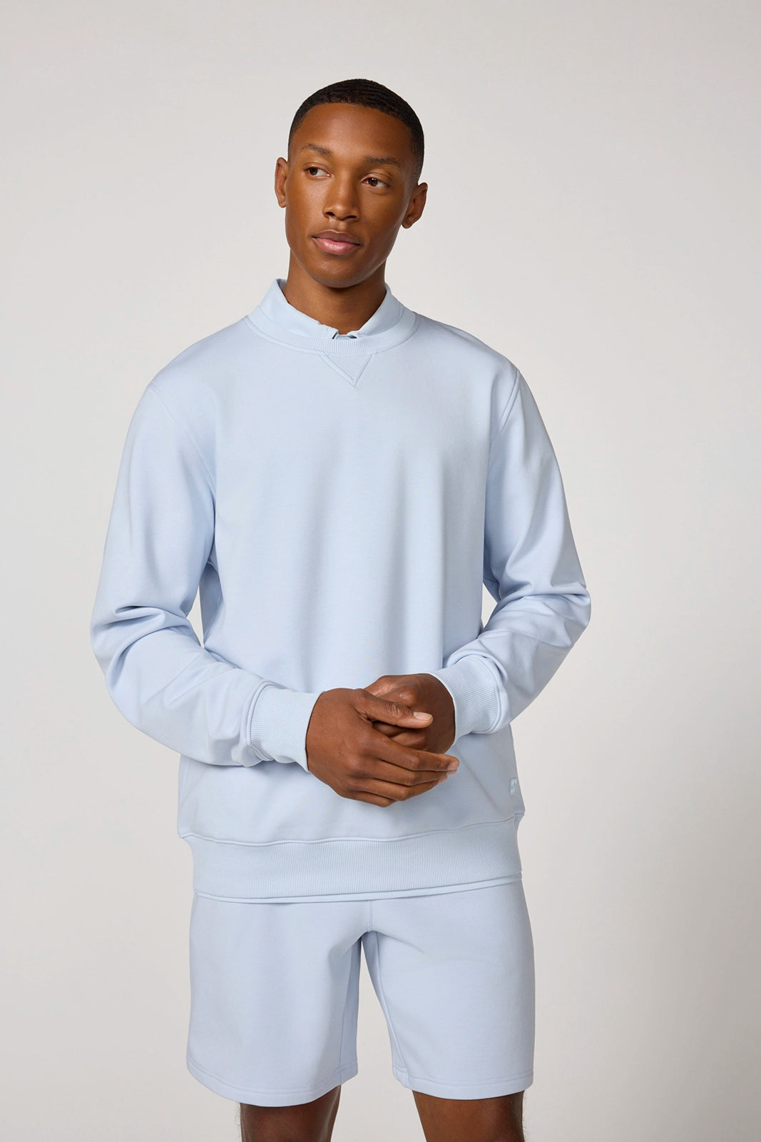Ultra Soft Fleece Crew Neck - Blue Mist