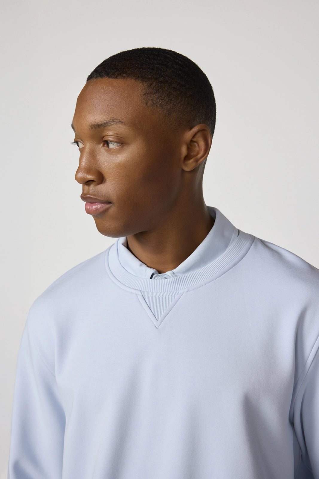 Ultra Soft Fleece Crew Neck - Blue Mist