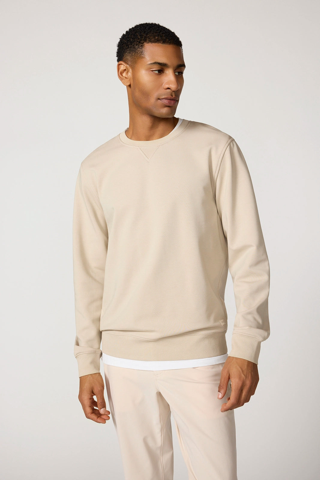 Ultrasoft Fleece Crew Neck - Island Fossil