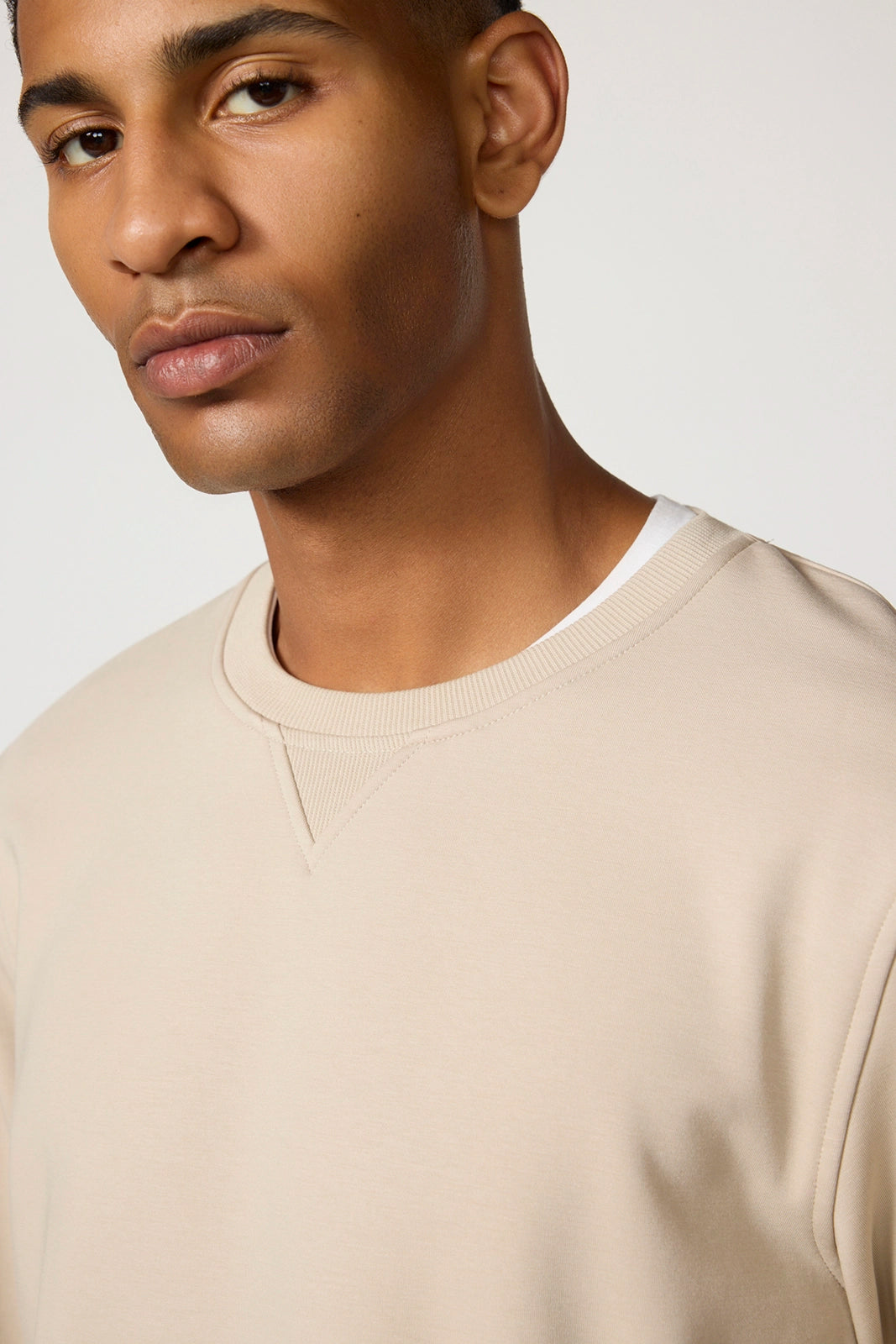 Ultrasoft Fleece Crew Neck - Island Fossil