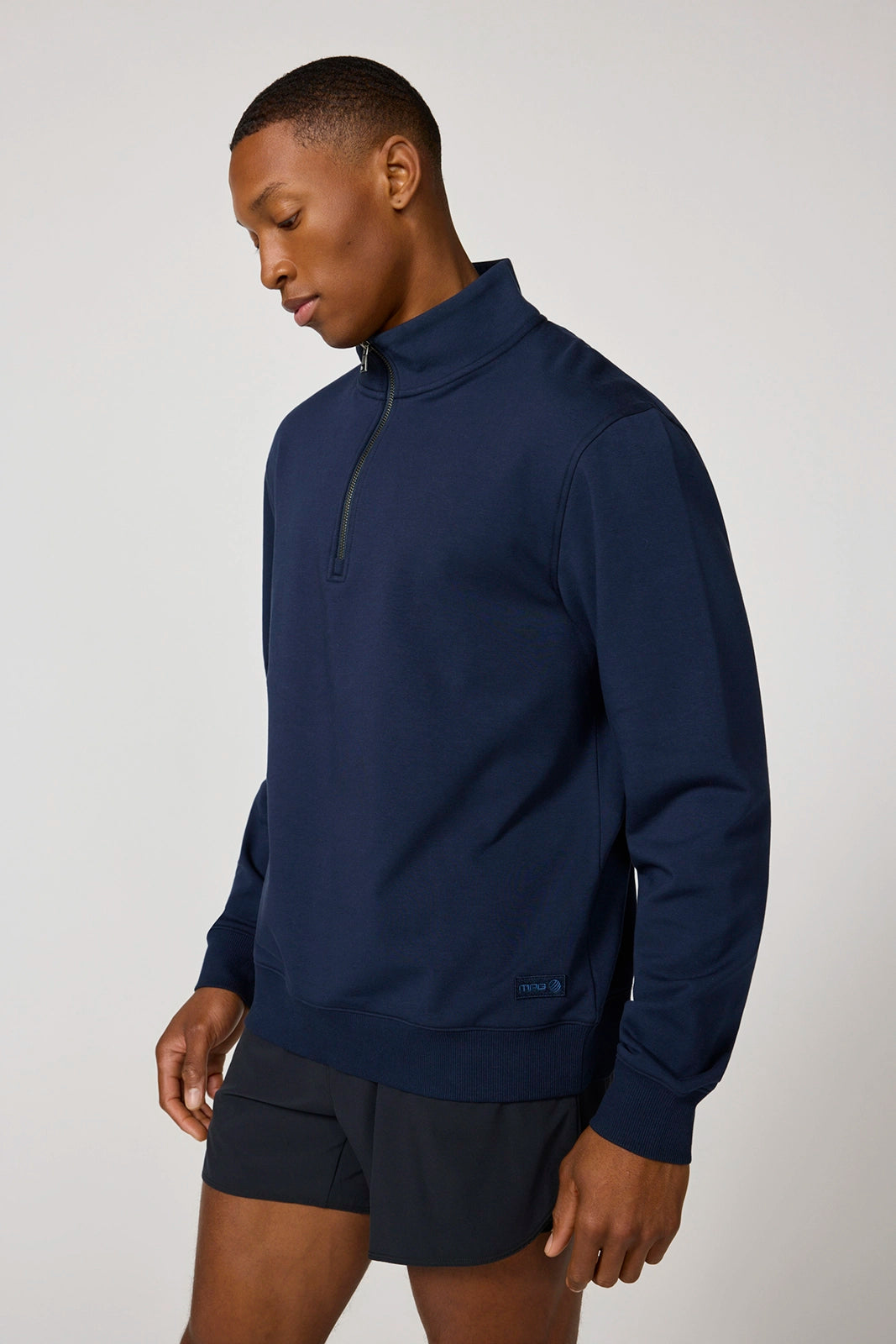 Ultra Soft Fleece Half Zip - Navy Blazer