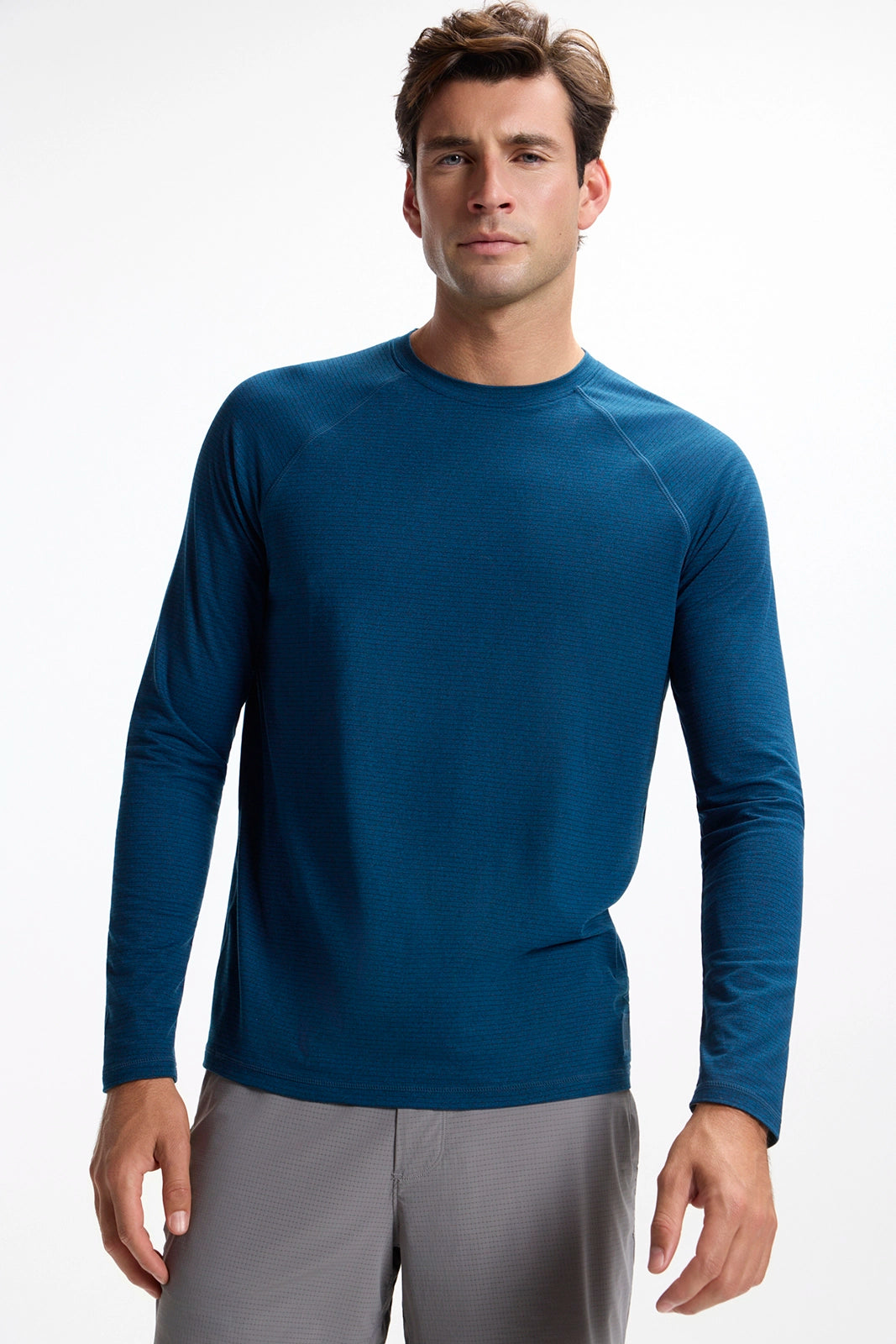 Rise and Conquer Long Sleeve Tee - Sailor Blue/Black