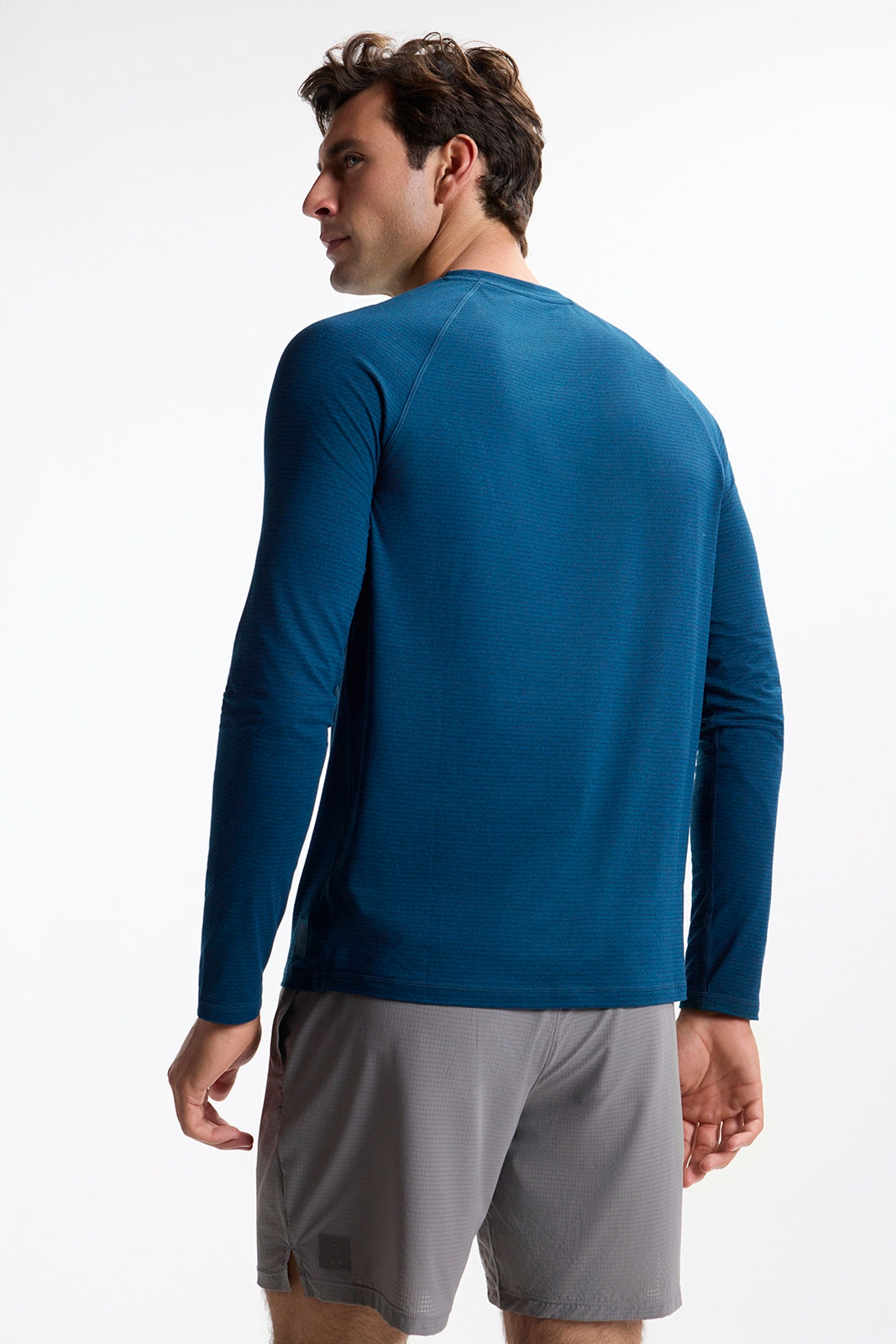Rise and Conquer Long Sleeve Tee - Sailor Blue/Black