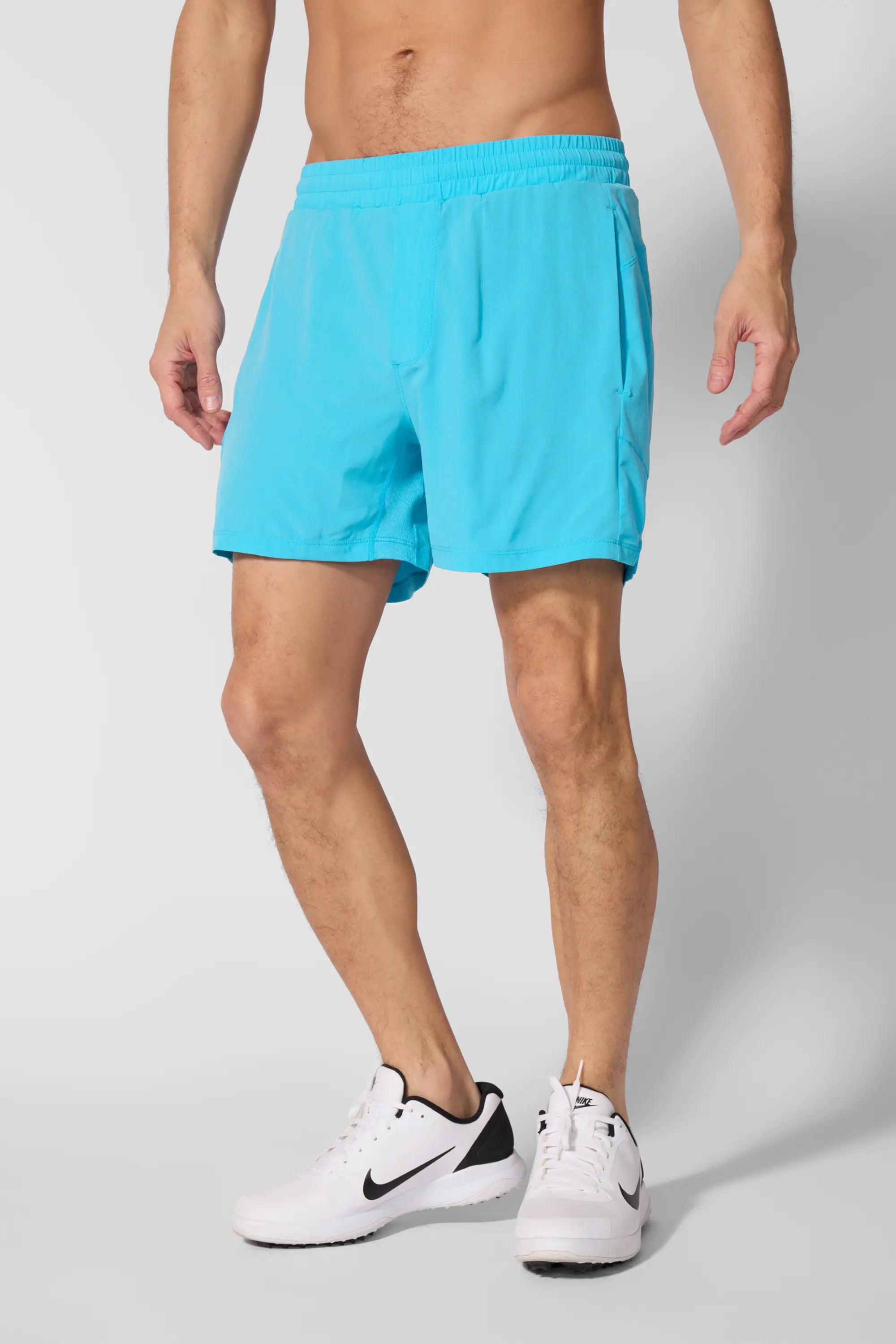 Stride Swim / Sweat Short with Liner - 5" - Blue Atoll