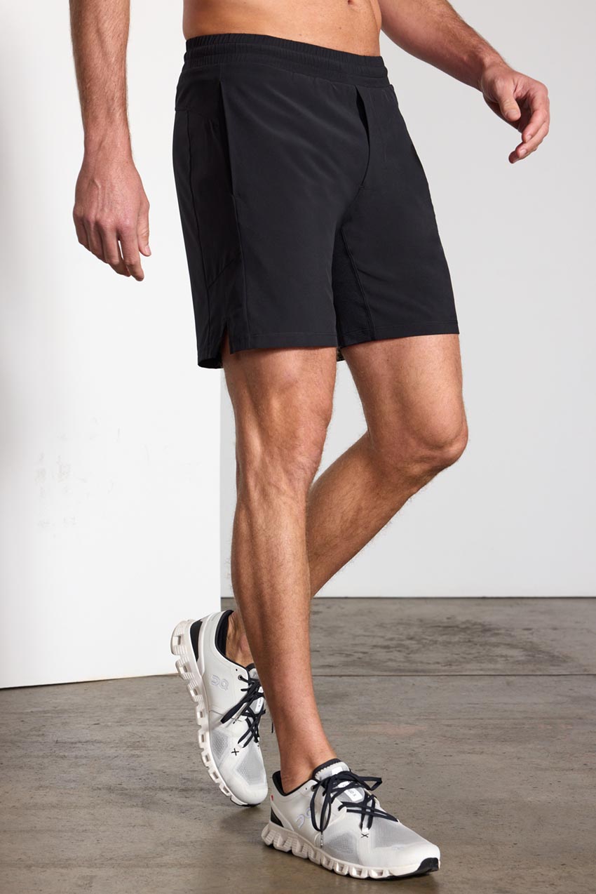 Stride Short with Liner 7 Black