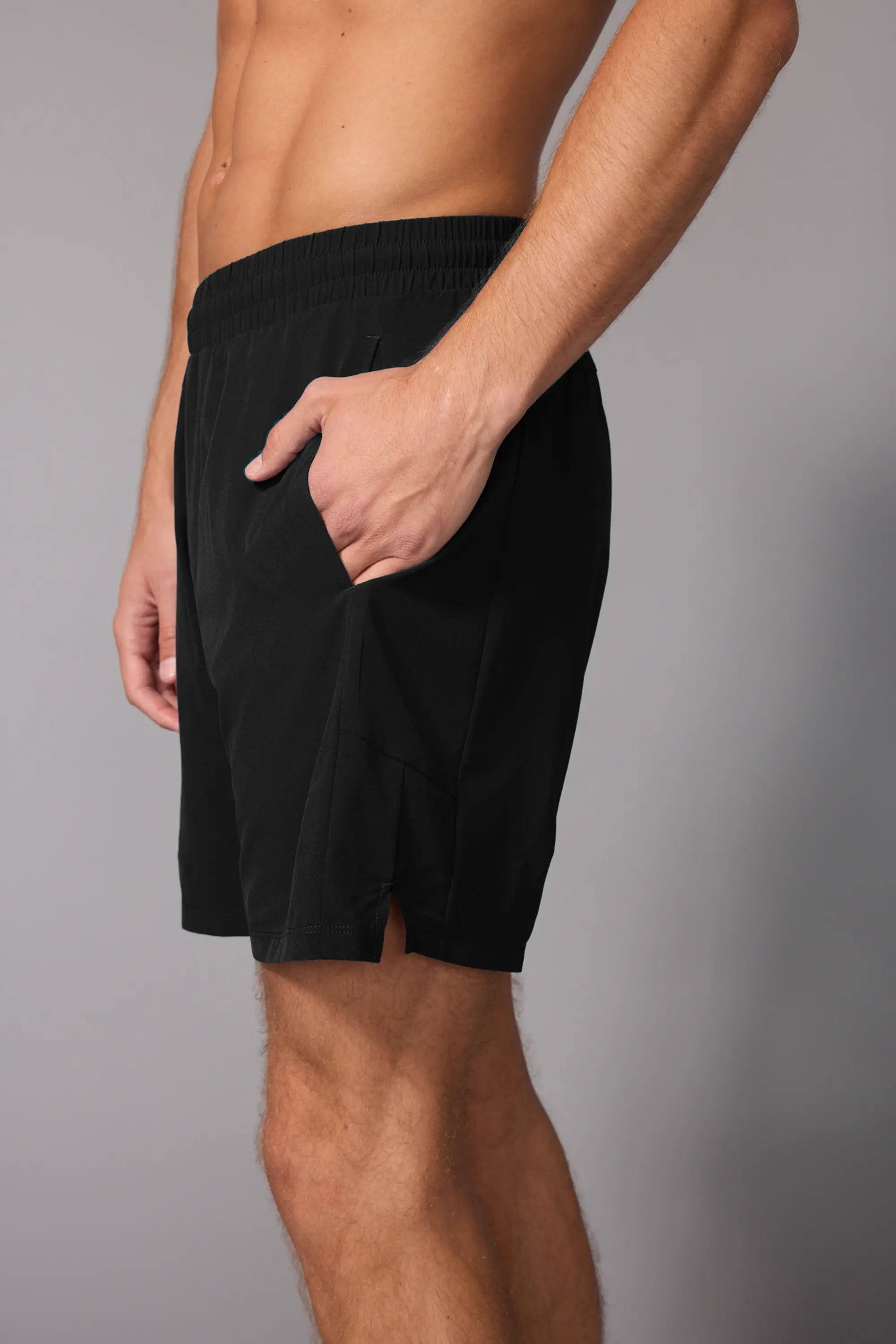Stride Short with Liner - 7" - Black