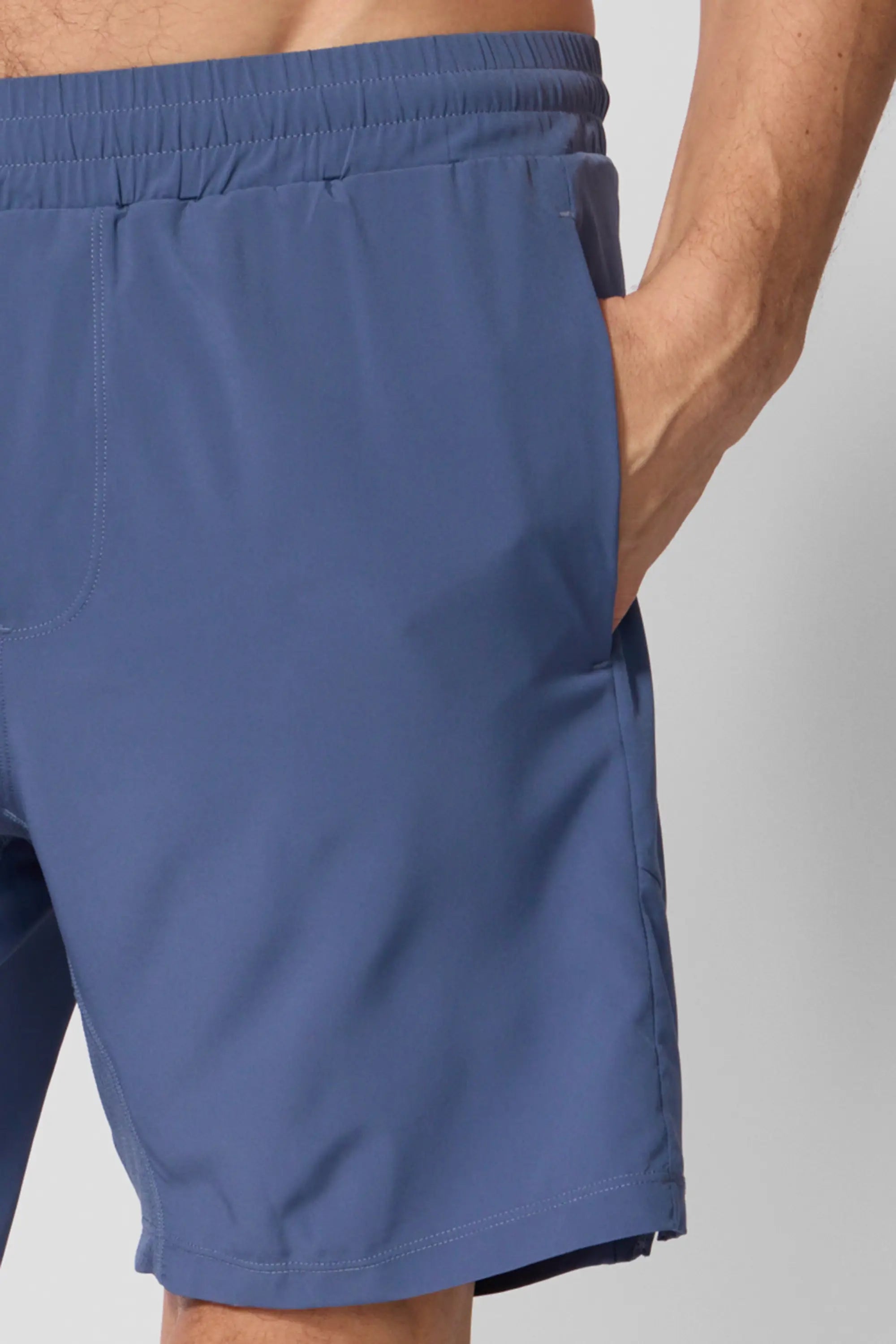 Stride Short with Liner - 7" - Vintage Indigo