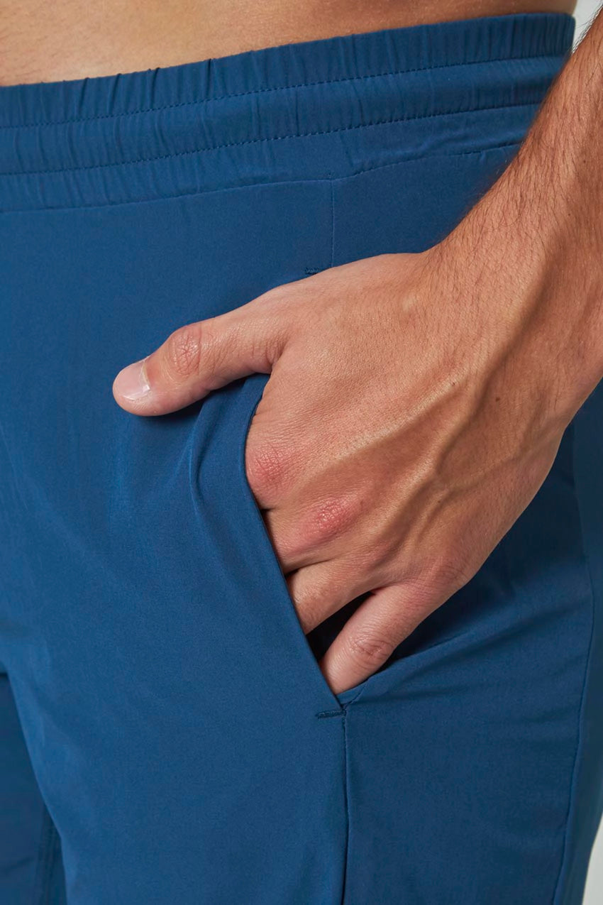 Stride Short with Liner - 7" - Poseidon