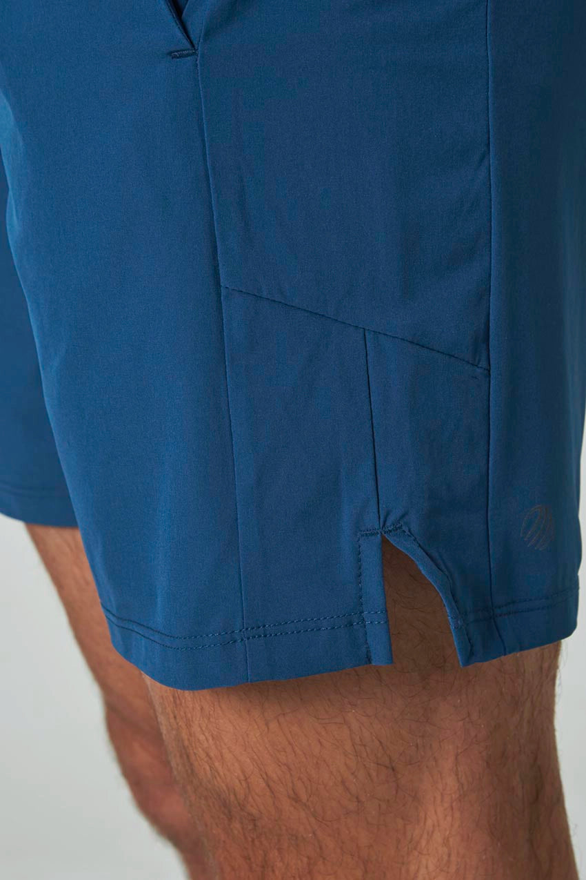 Stride Short with Liner - 7" - Poseidon