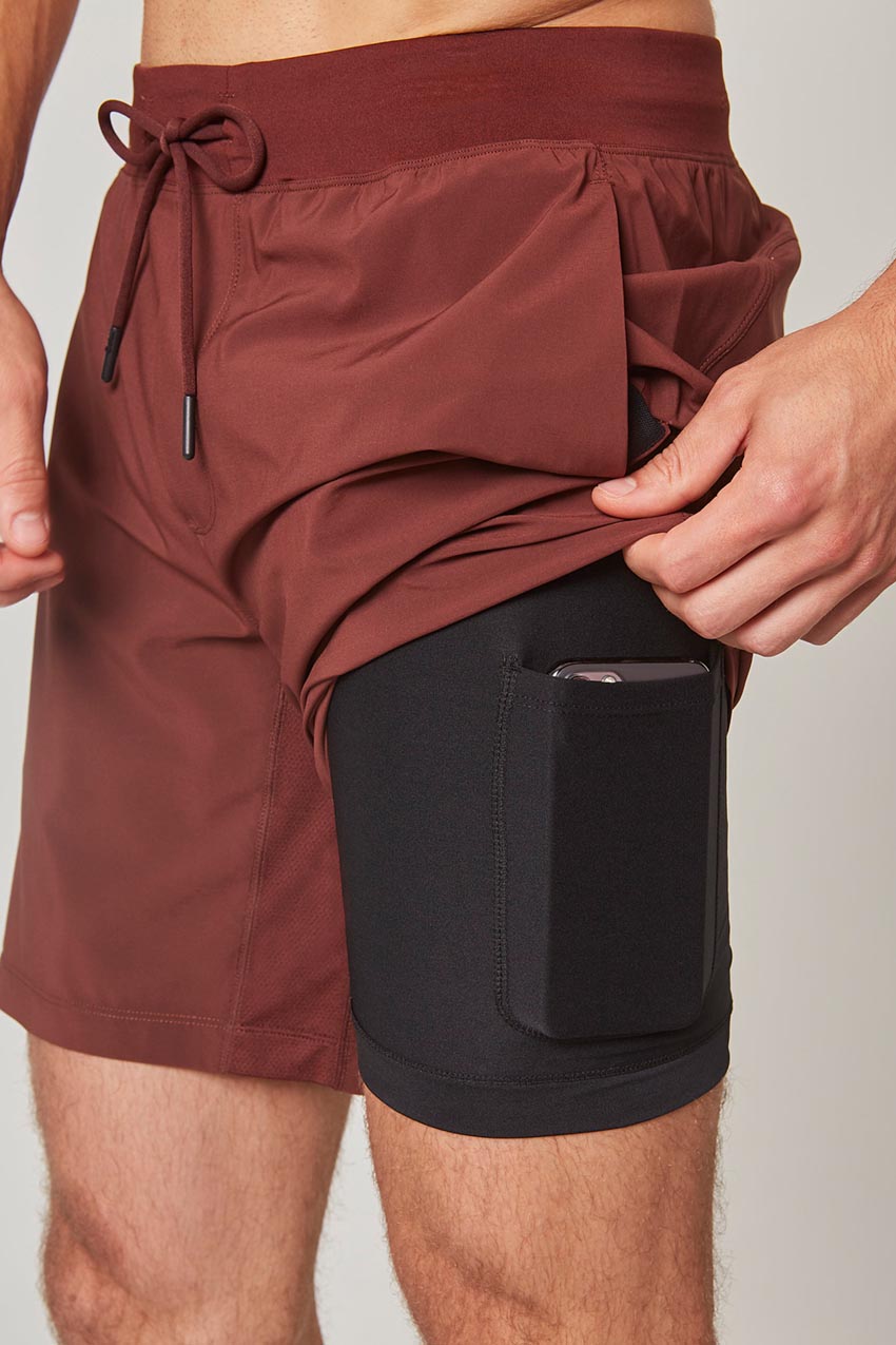Stride 8" Short with Liner and Knit Waistband