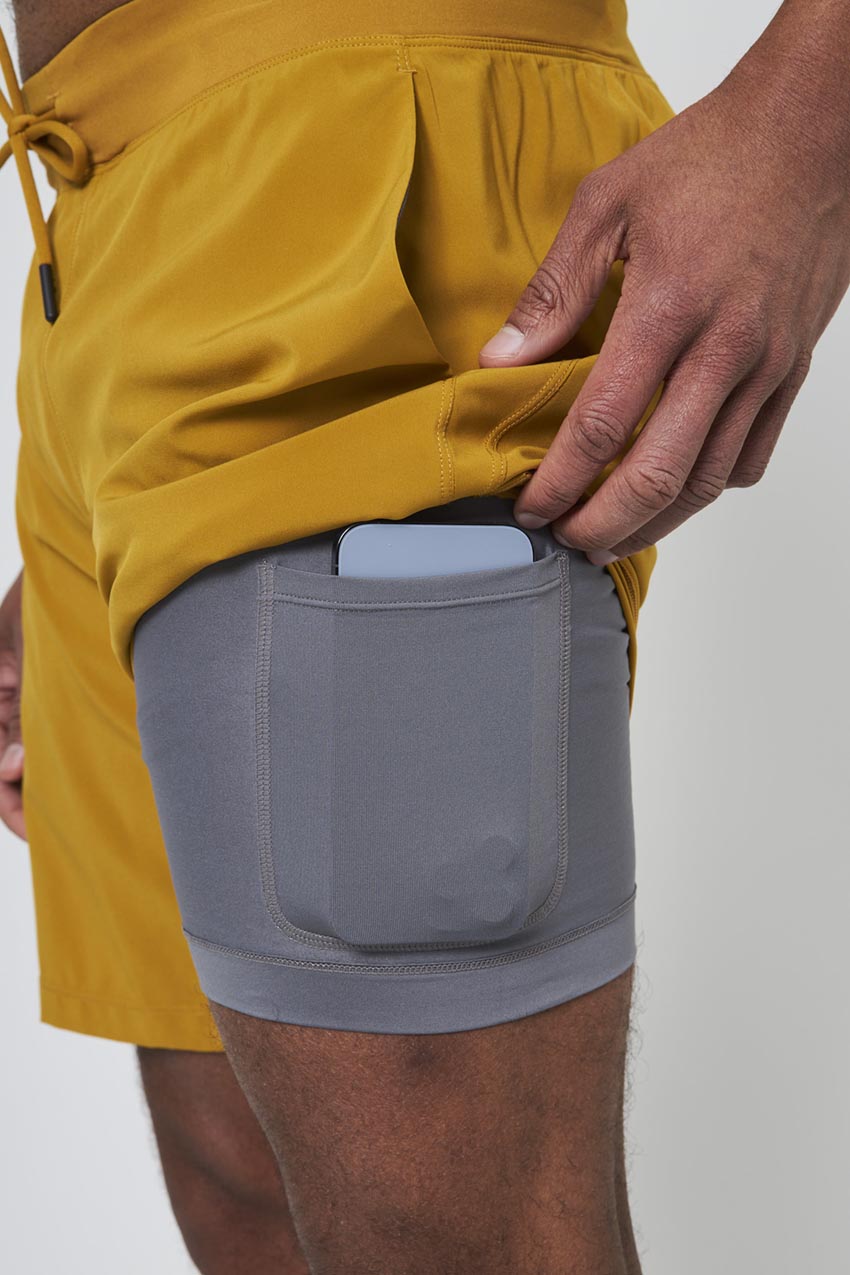 Stride 8" Short with Liner and Knit Waistband