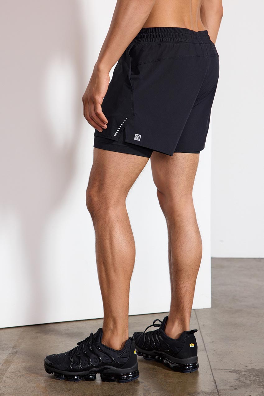 Glide Run Short - Black