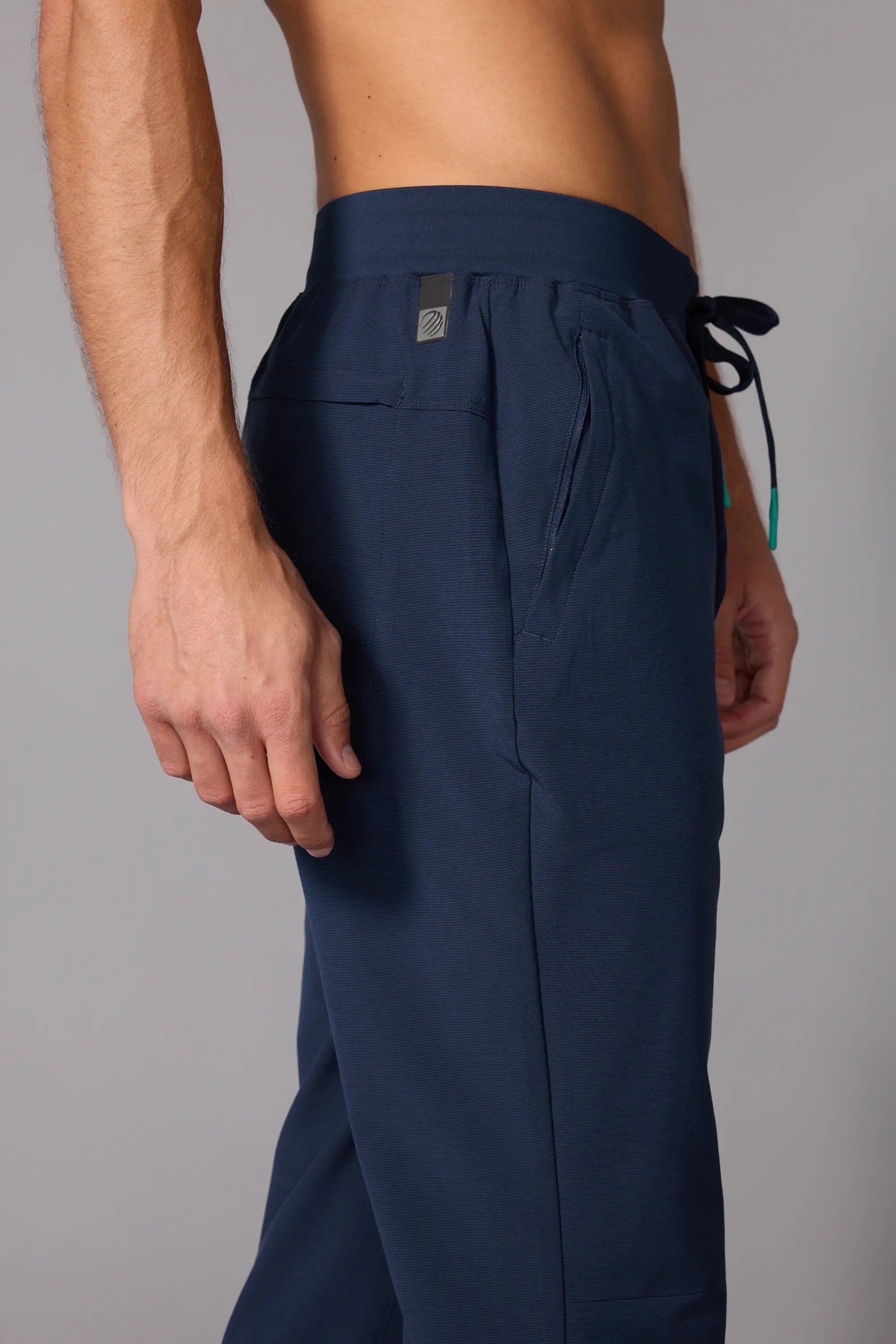 Rove Slim Pant - Deep Navy/Water Garden