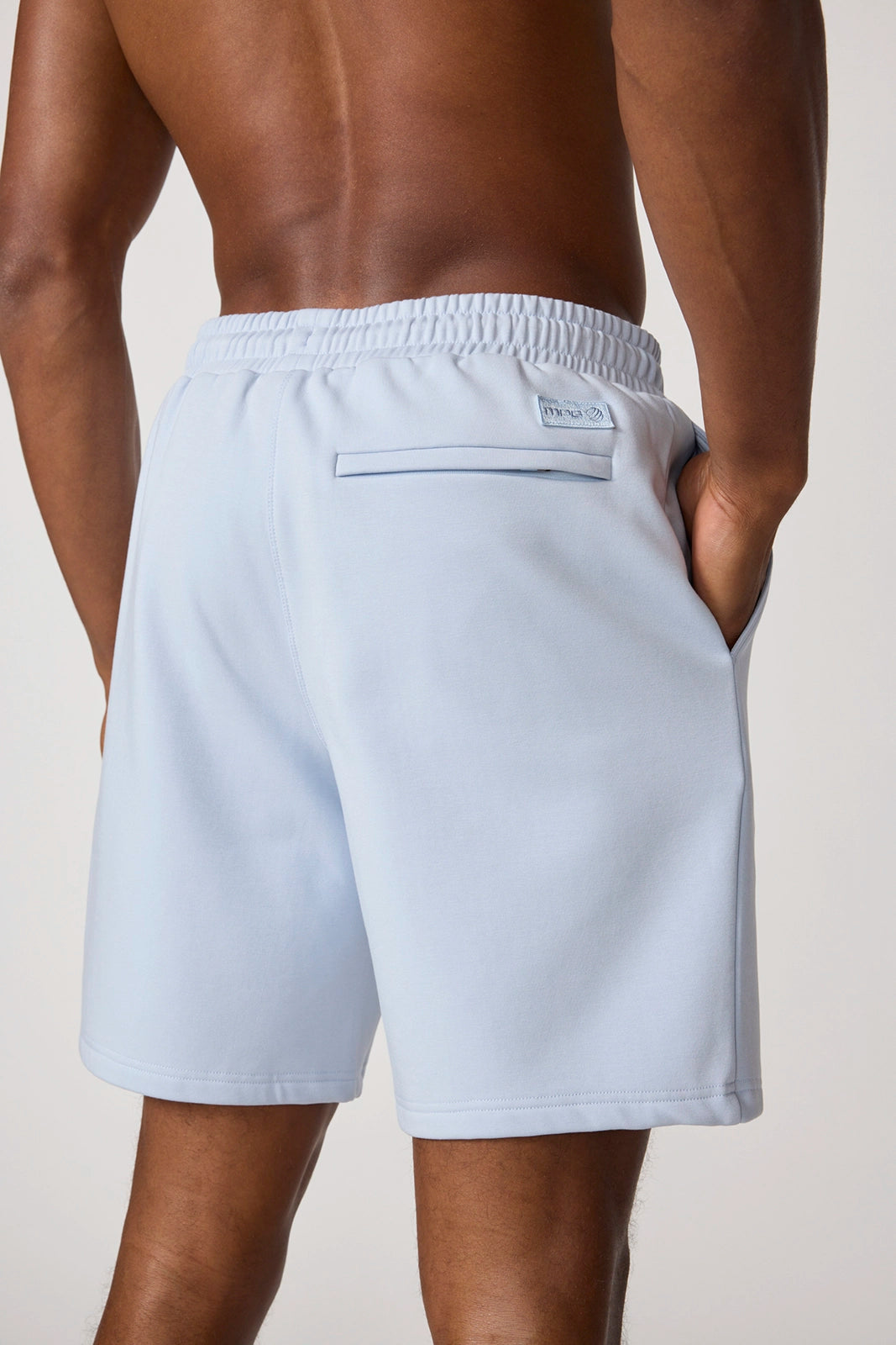 Ultra Soft Fleece 8" Short - Blue Mist