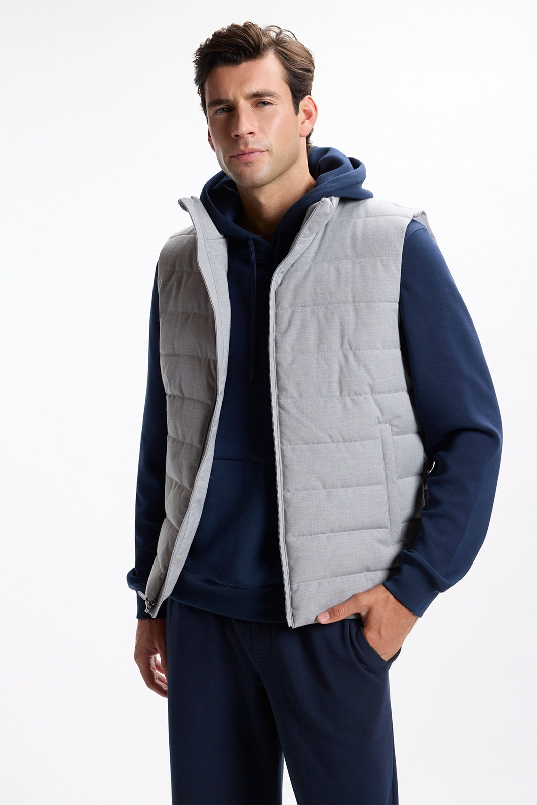 The All Day Vest - Htr Concrete