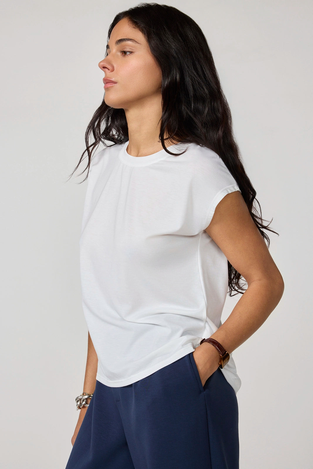 Performance Knit Sleeveless Tee - Brilliant White