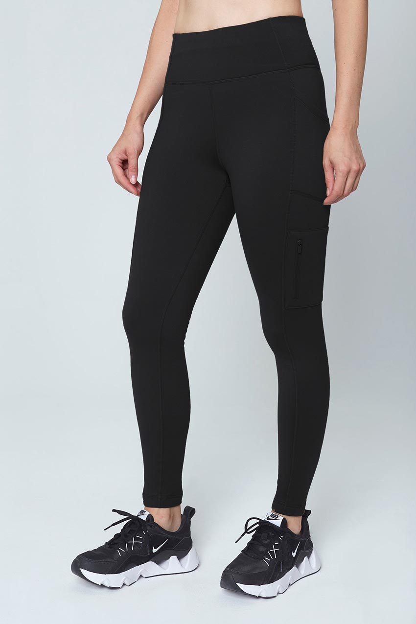 Mondetta Women’s Knit Cargo Legging in Black