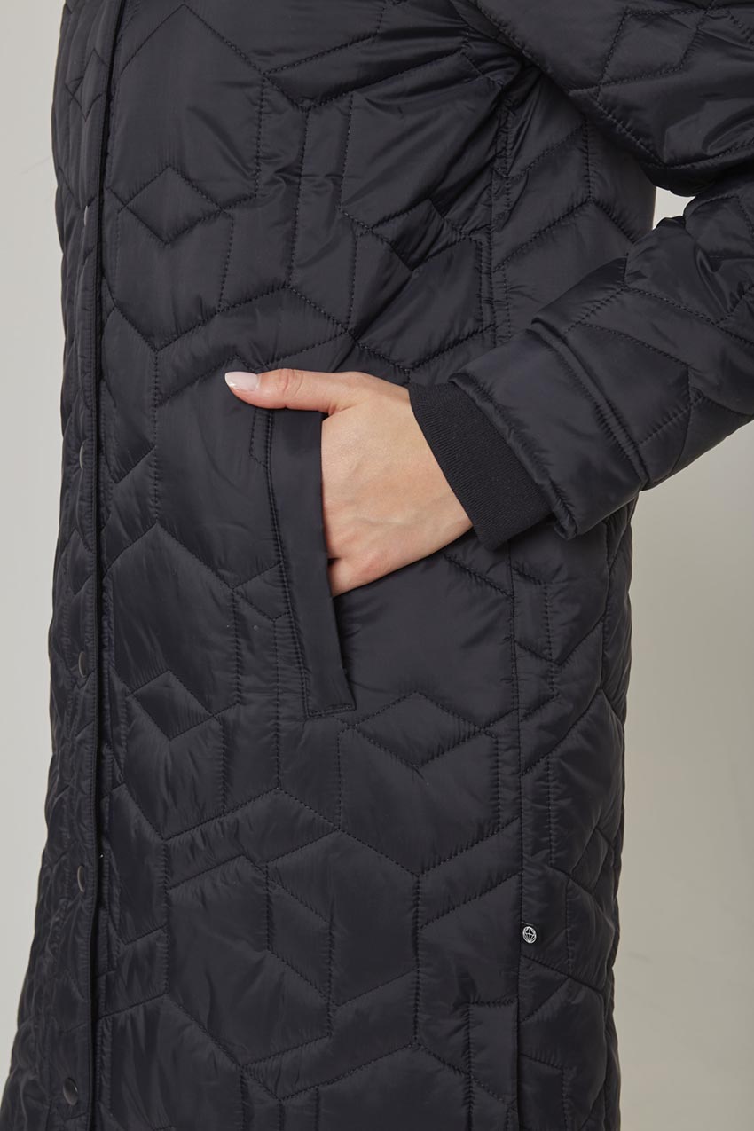 Women’s Longline Quilted Freezer Jacket