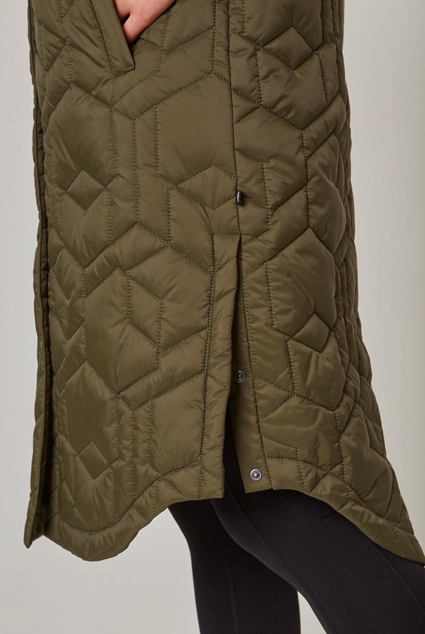 Women’s Longline Quilted Freezer Jacket